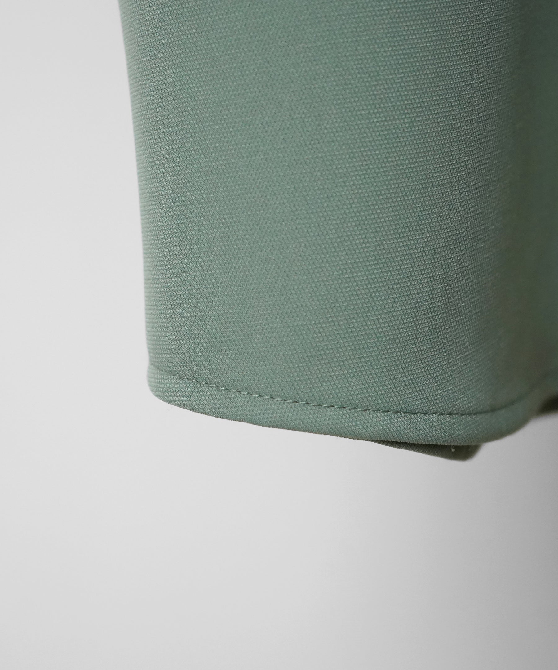 イージーケア ビッグシルエット 襟配色 クレリック半袖シャツ