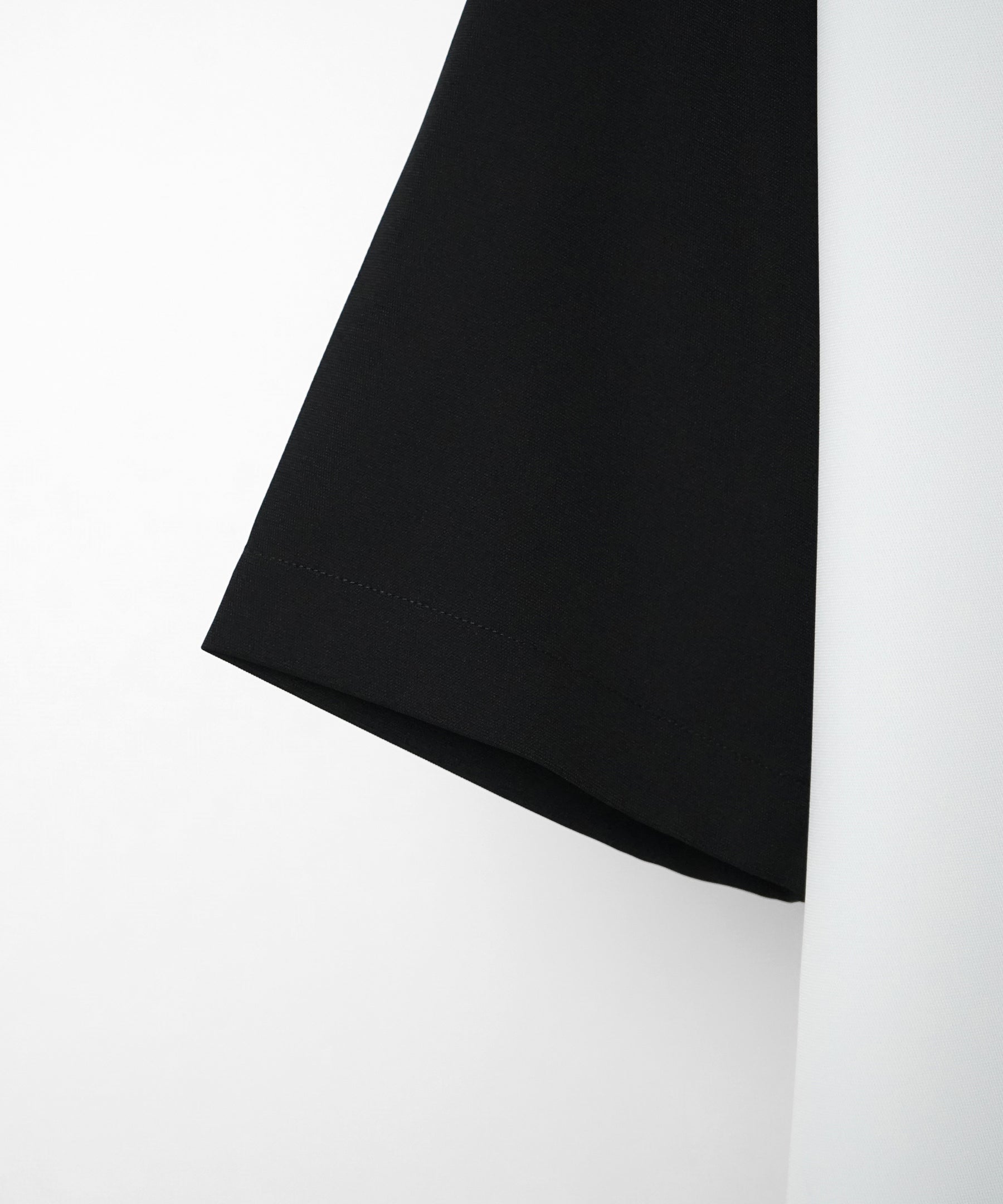 イージーケア ビッグシルエット 襟配色 クレリック半袖シャツ