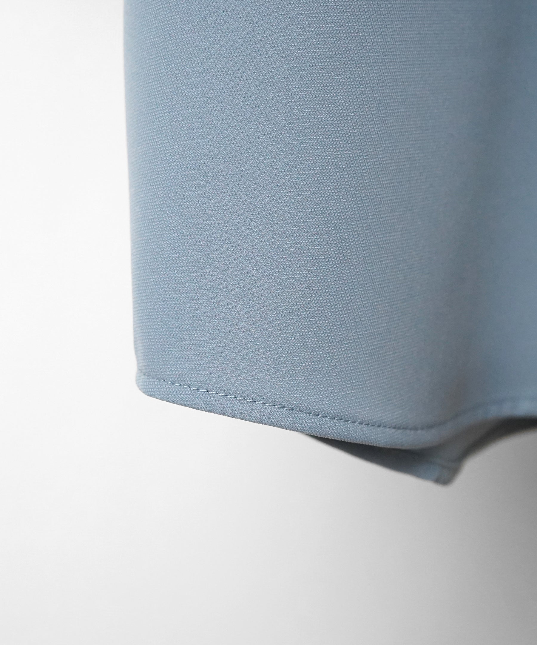 イージーケア ビッグシルエット 襟配色 クレリック半袖シャツ