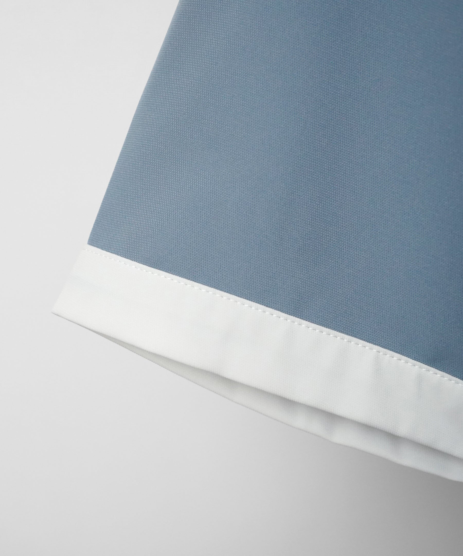 イージーケア ビッグシルエット 襟配色 クレリック半袖シャツ