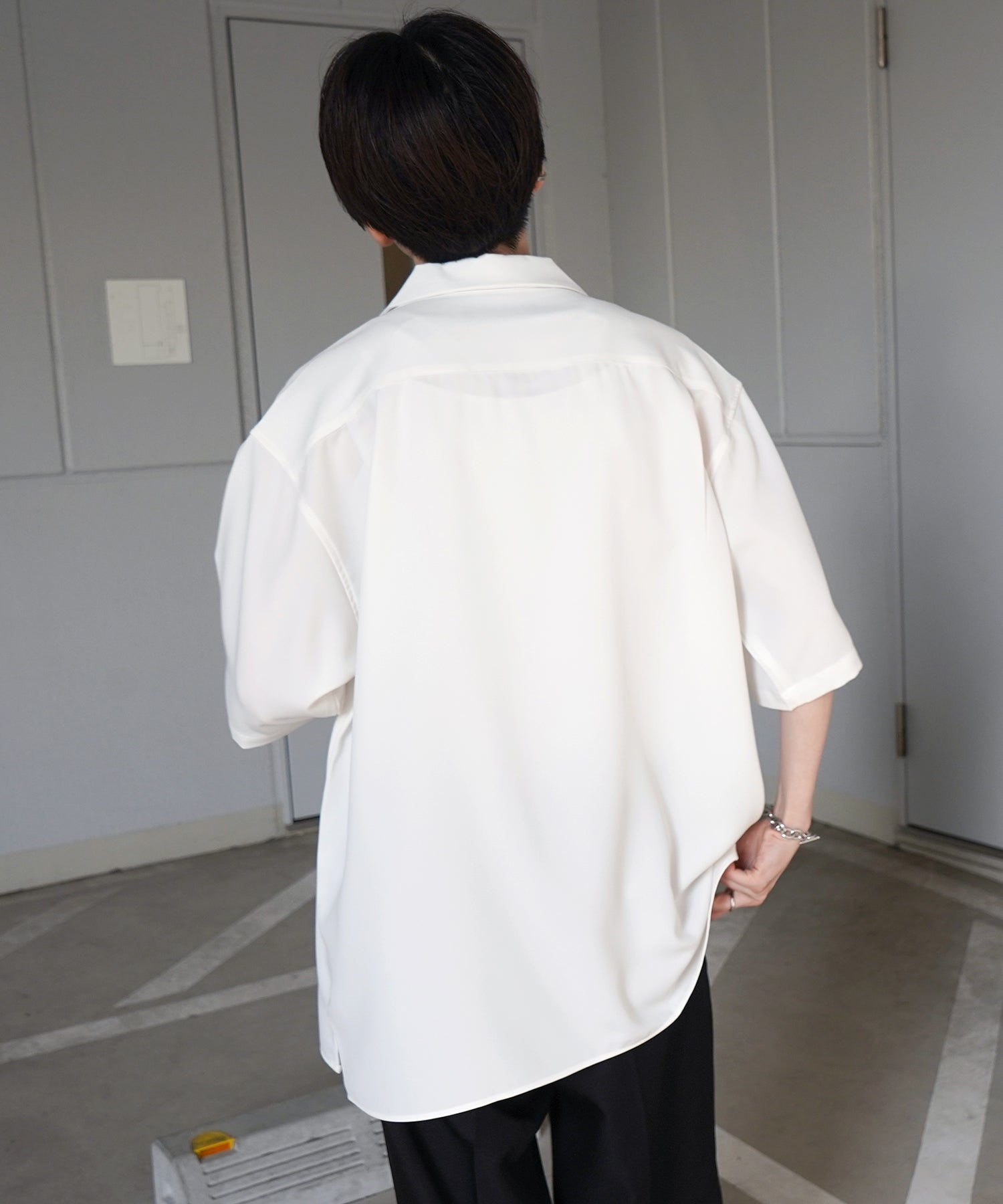 イージーケア ベーシックオープンカラーシャツ