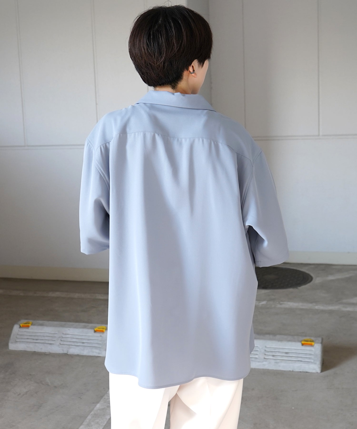 イージーケア ベーシックオープンカラーシャツ