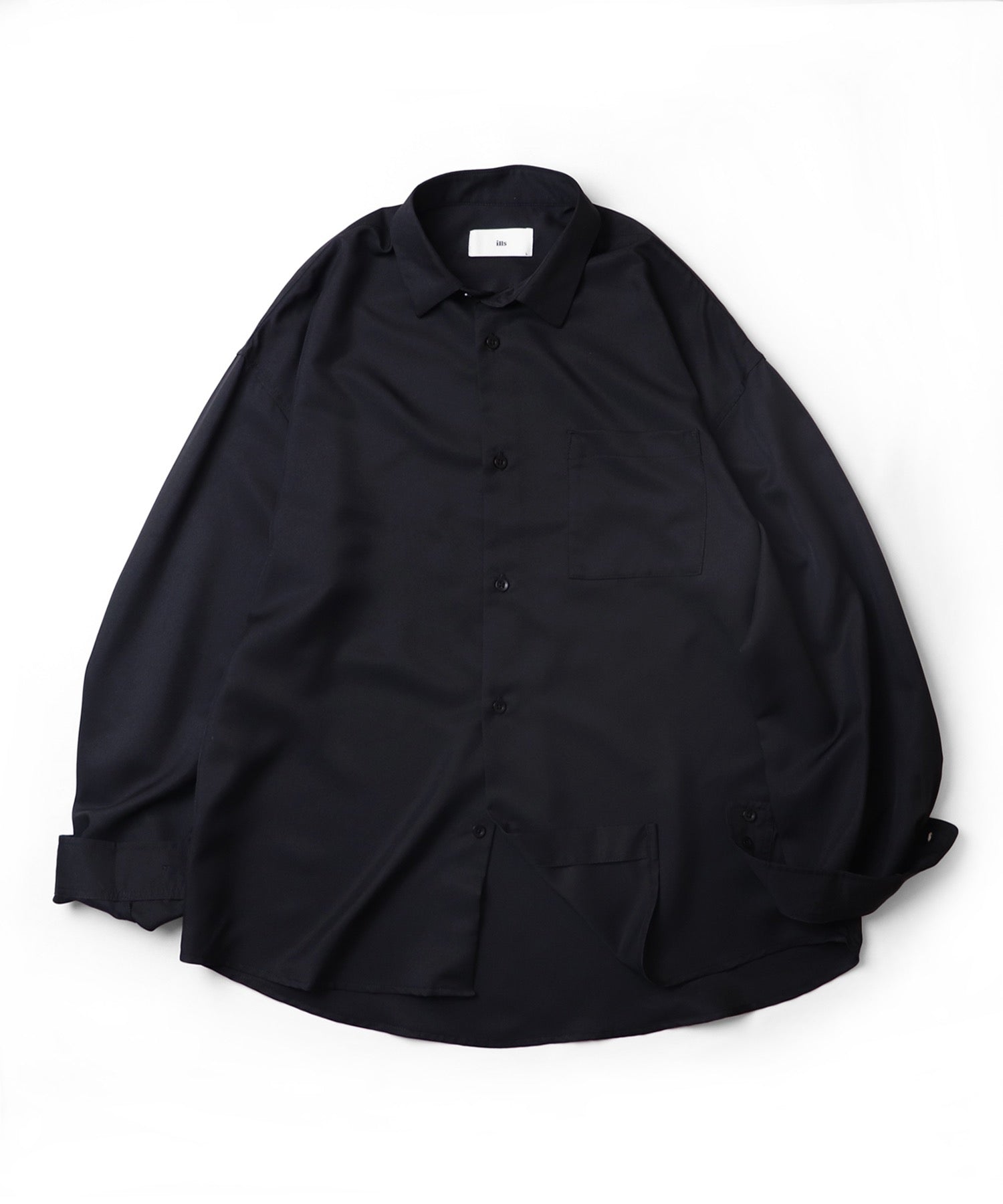 25SS ビッグシルエット レコードガール イラストバックプリントシャツ 長袖