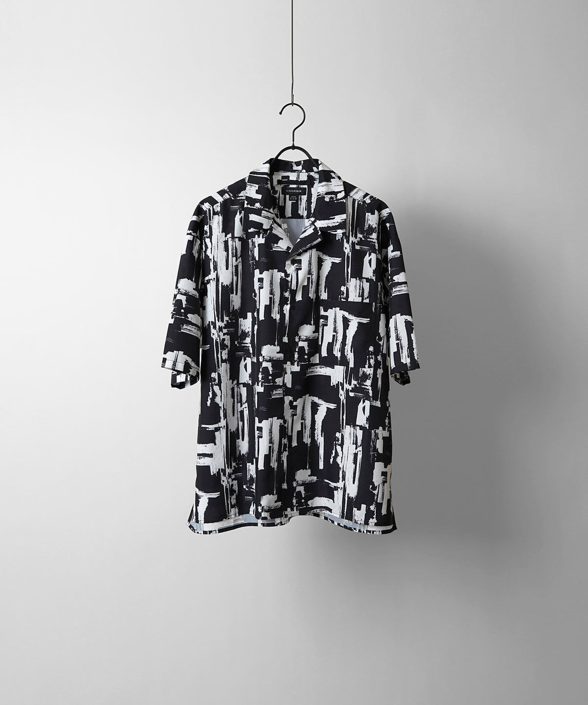 ビッグシルエット オープンカラー総柄半袖シャツ フラワー / 幾何学 25SS