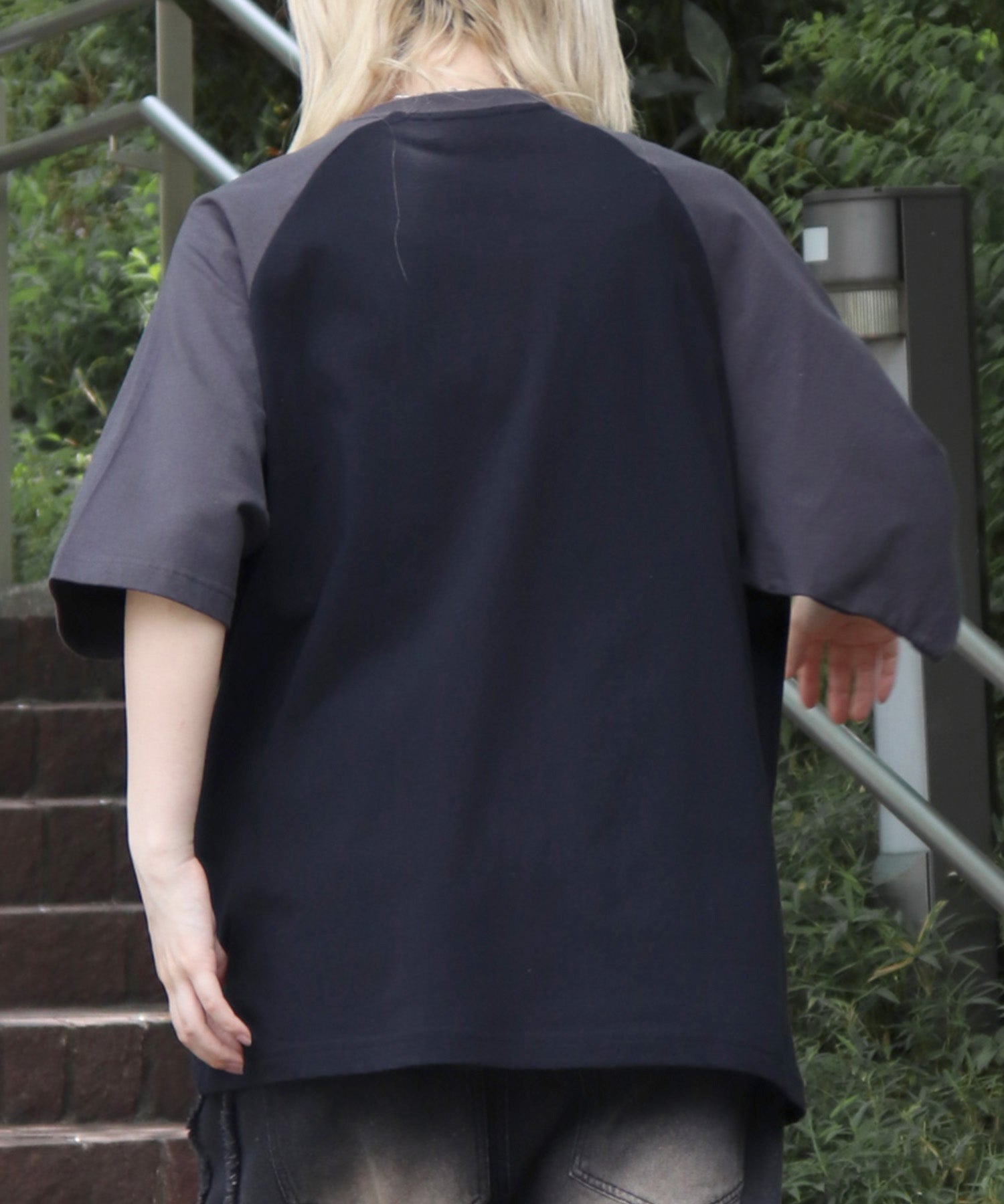 25SS【HONDA / ホンダ】フロントプリント ボックスシルエット ラグラン半袖Tシャツ