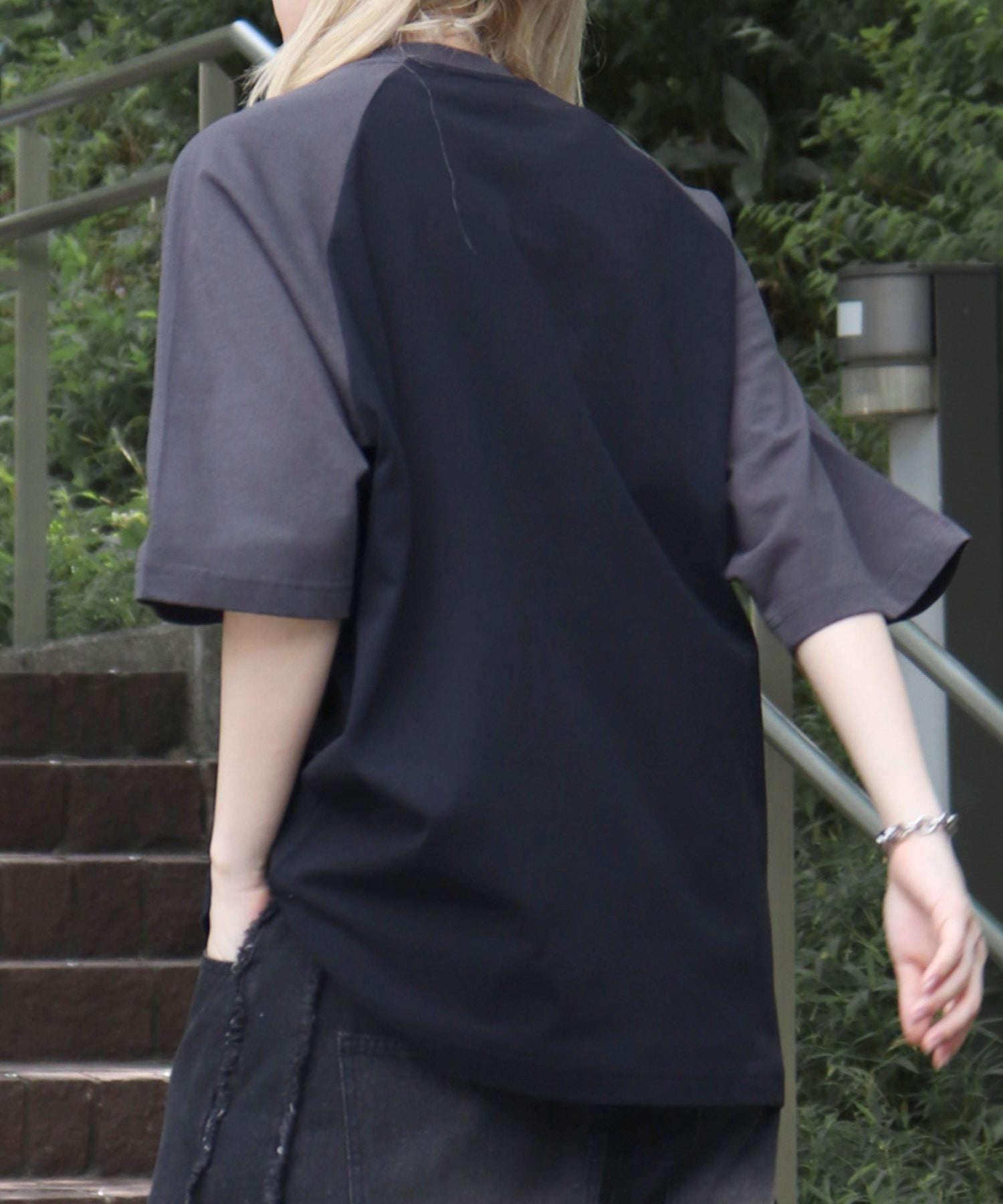 25SS【HONDA / ホンダ】フロントプリント ボックスシルエット ラグラン半袖Tシャツ