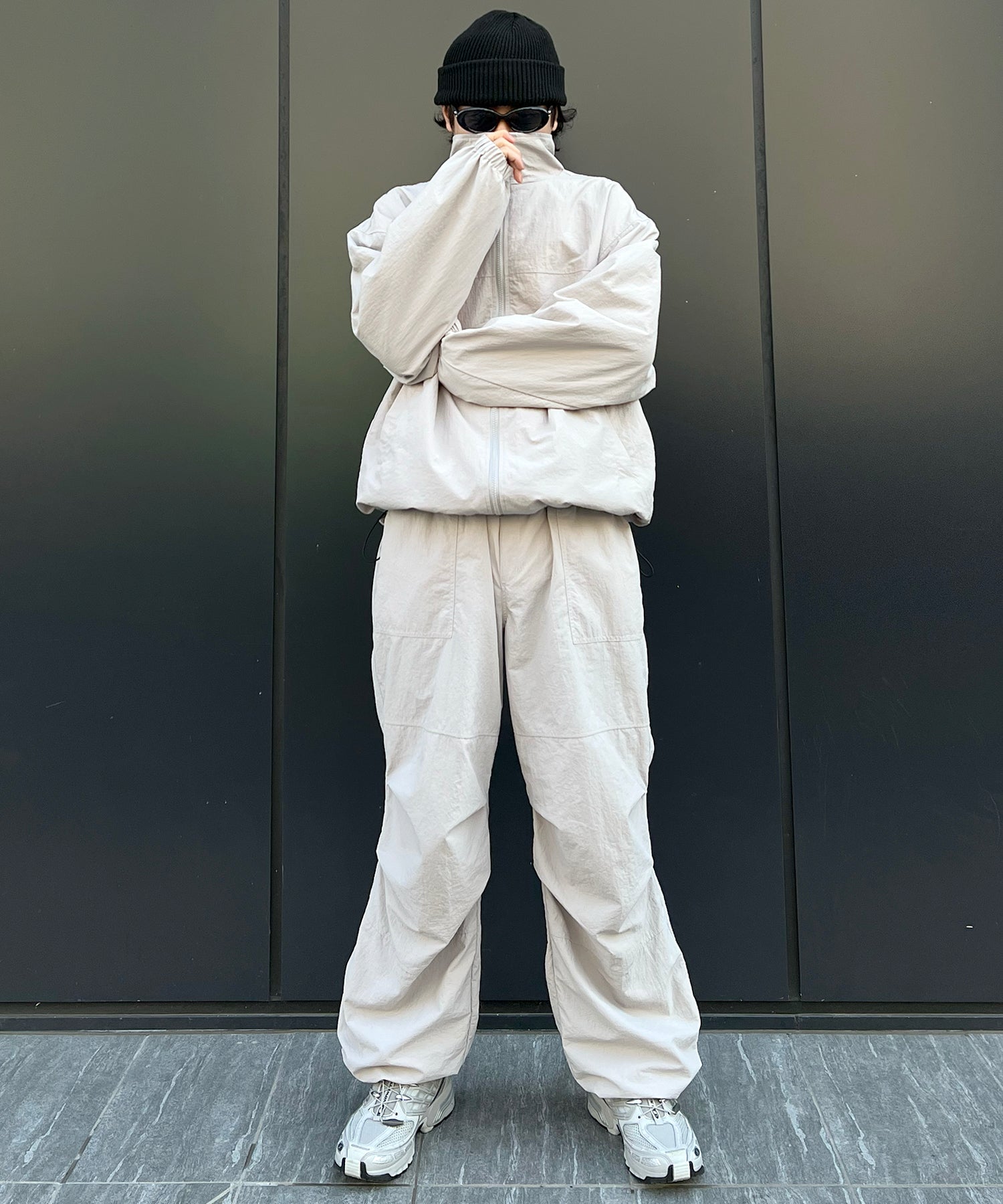 【セットアップ対応】ゴープコア ドロスト ダブルジップブルゾン ナイロンジャケット