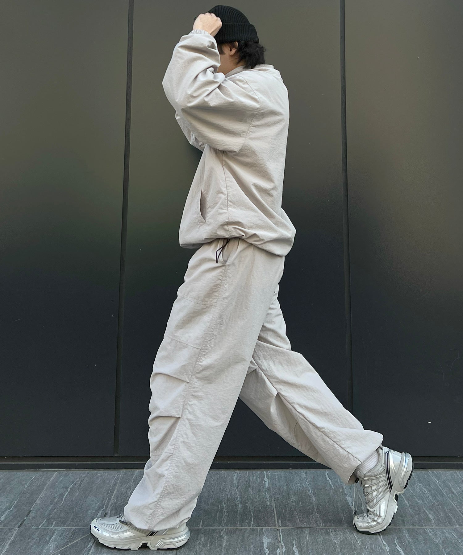 【セットアップ対応】ゴープコア ドロスト ダブルジップブルゾン ナイロンジャケット