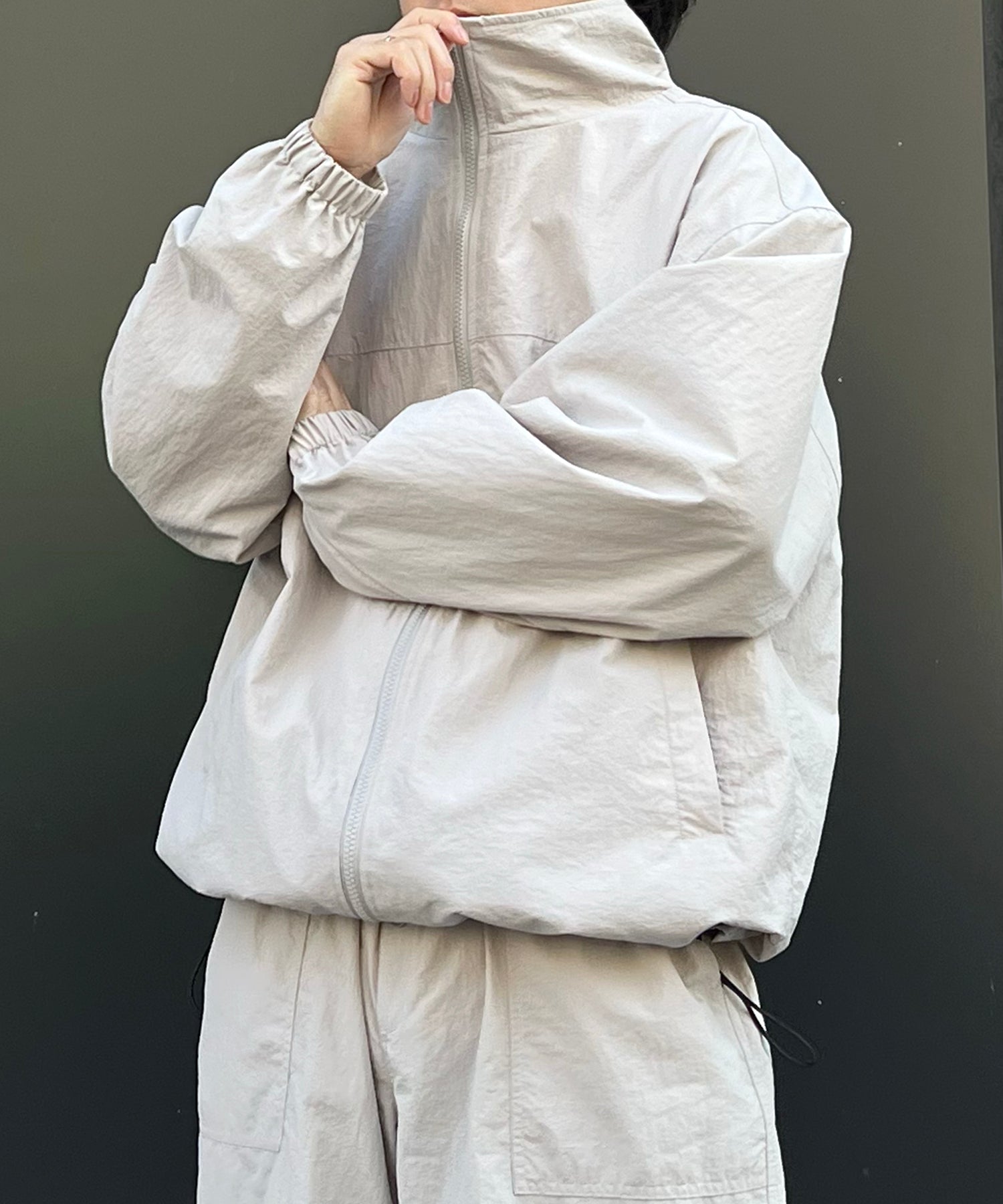 【セットアップ対応】ゴープコア ドロスト ダブルジップブルゾン ナイロンジャケット