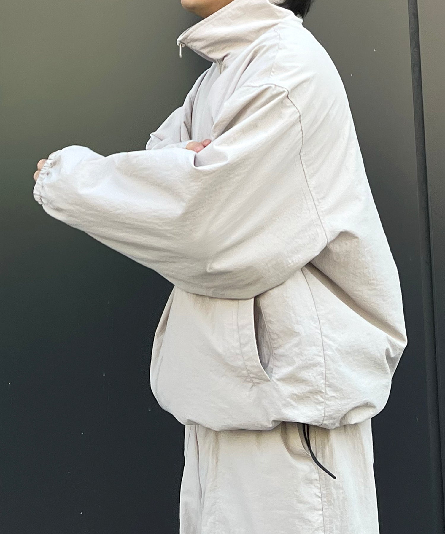 【セットアップ対応】ゴープコア ドロスト ダブルジップブルゾン ナイロンジャケット