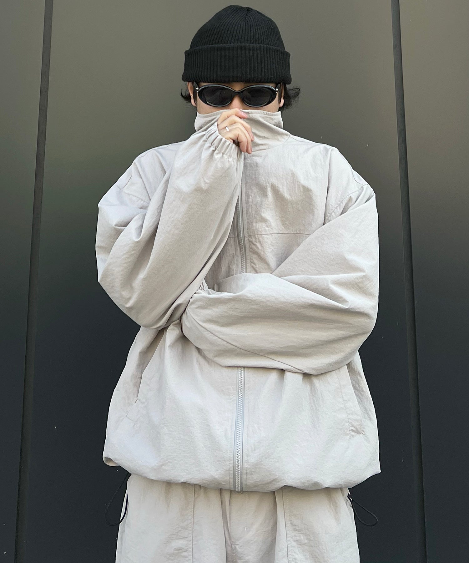 【セットアップ対応】ゴープコア ドロスト ダブルジップブルゾン ナイロンジャケット