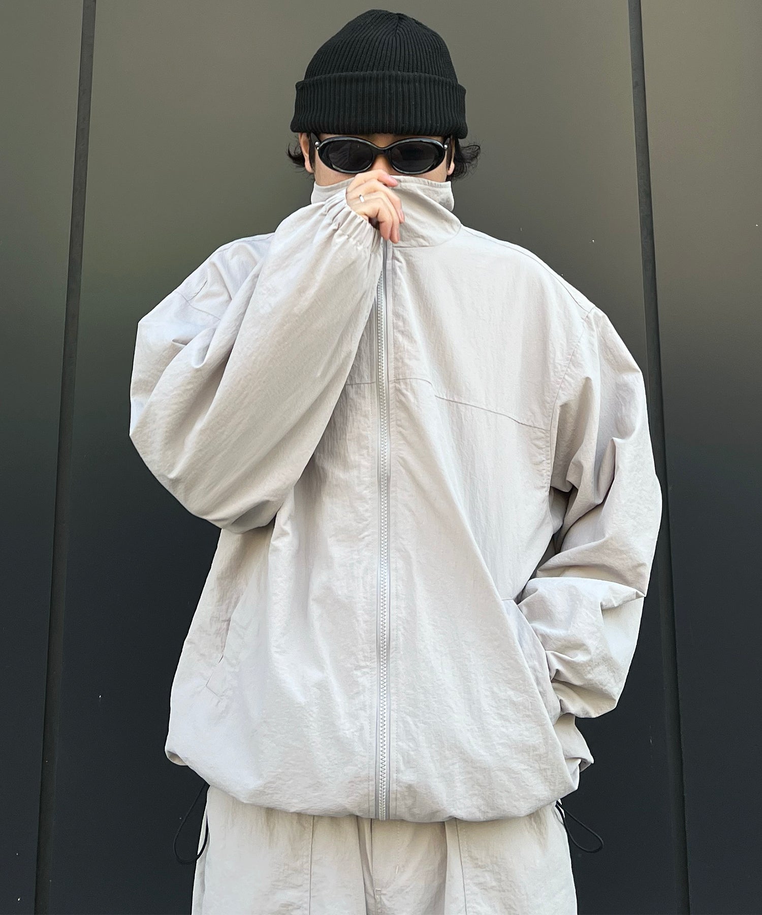 【セットアップ対応】ゴープコア ドロスト ダブルジップブルゾン ナイロンジャケット