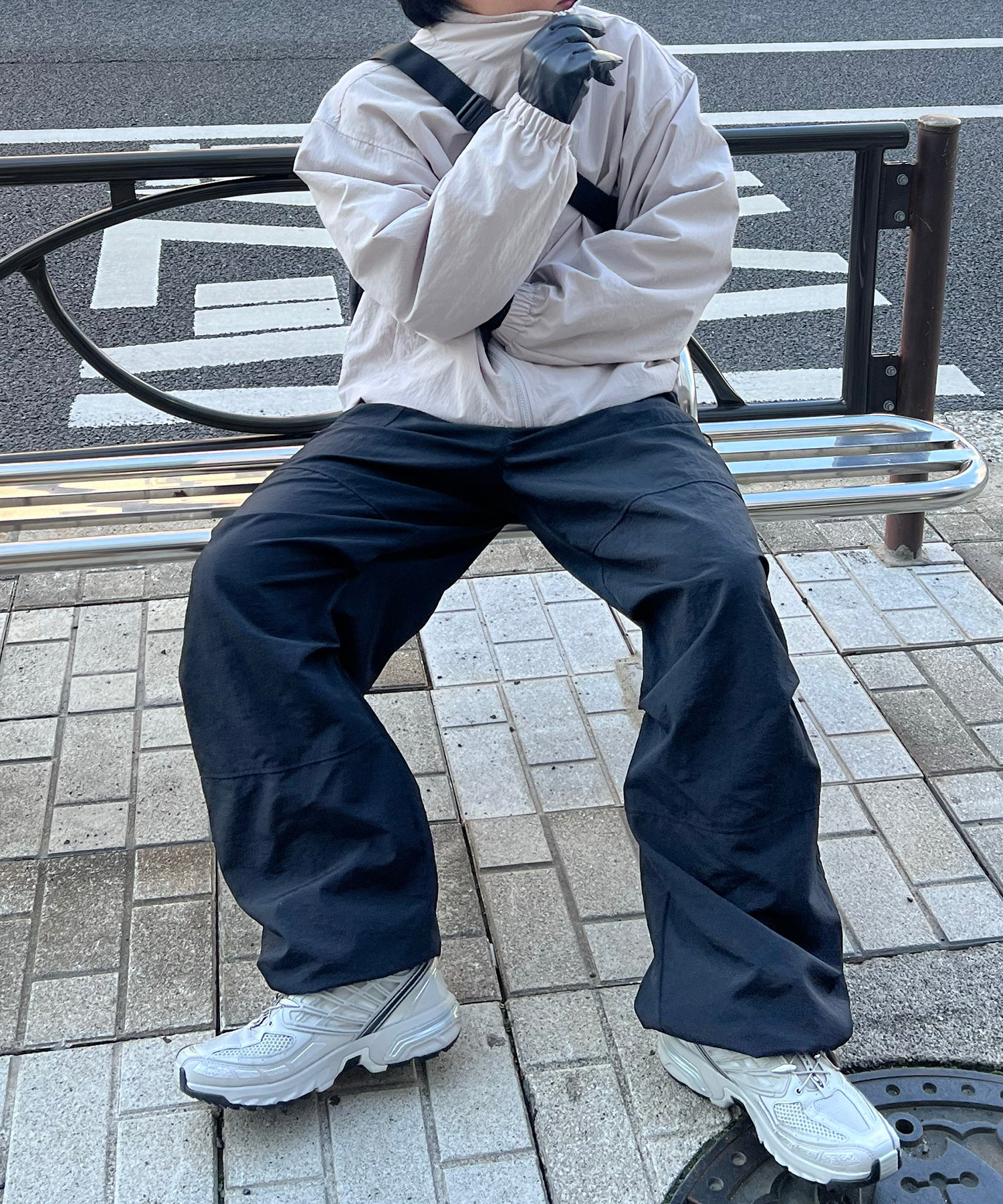 【セットアップ対応】ゴープコア ドロスト ダブルジップブルゾン ナイロンジャケット