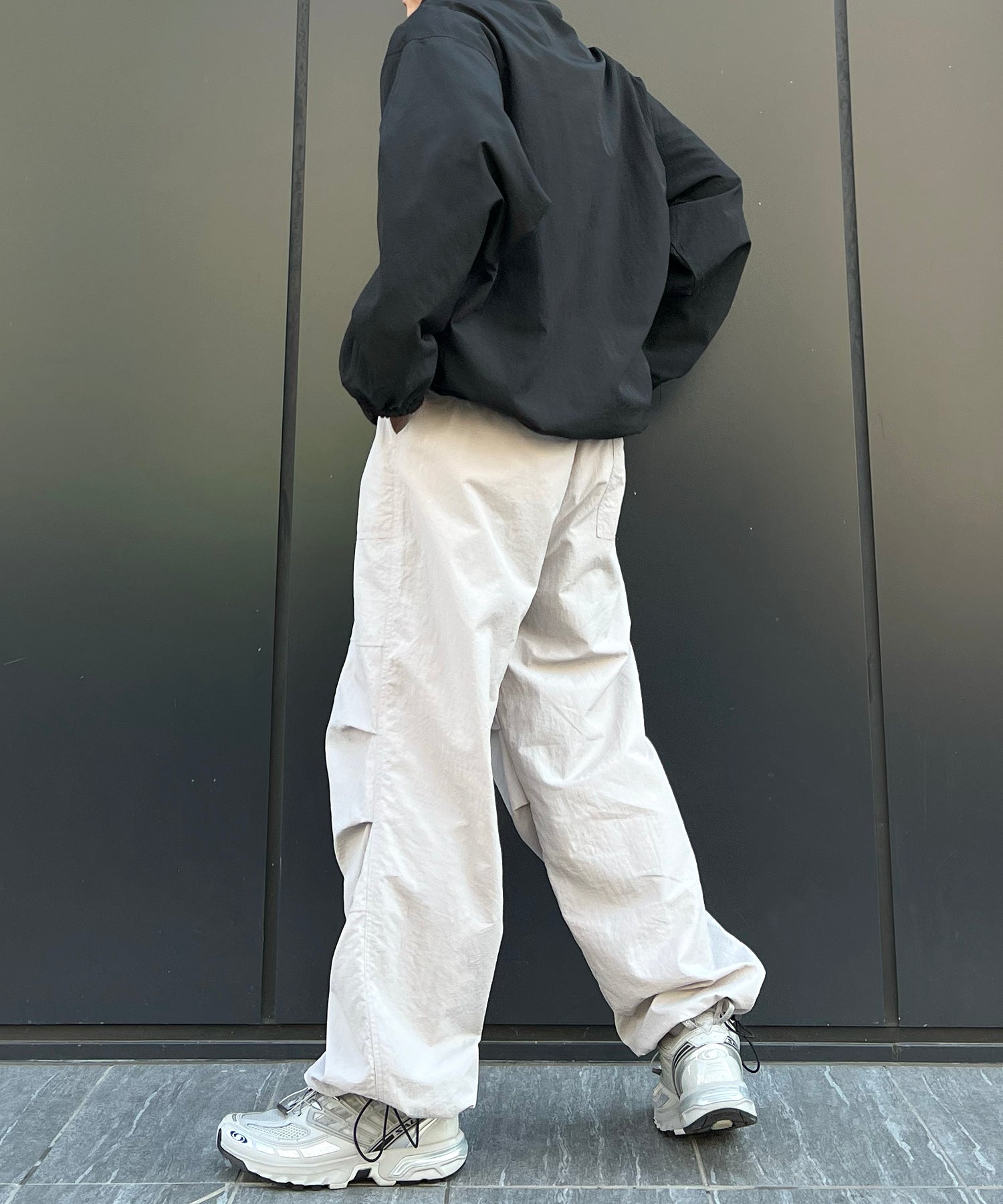 【セットアップ対応】ゴープコア ドロスト ダブルジップブルゾン ナイロンジャケット