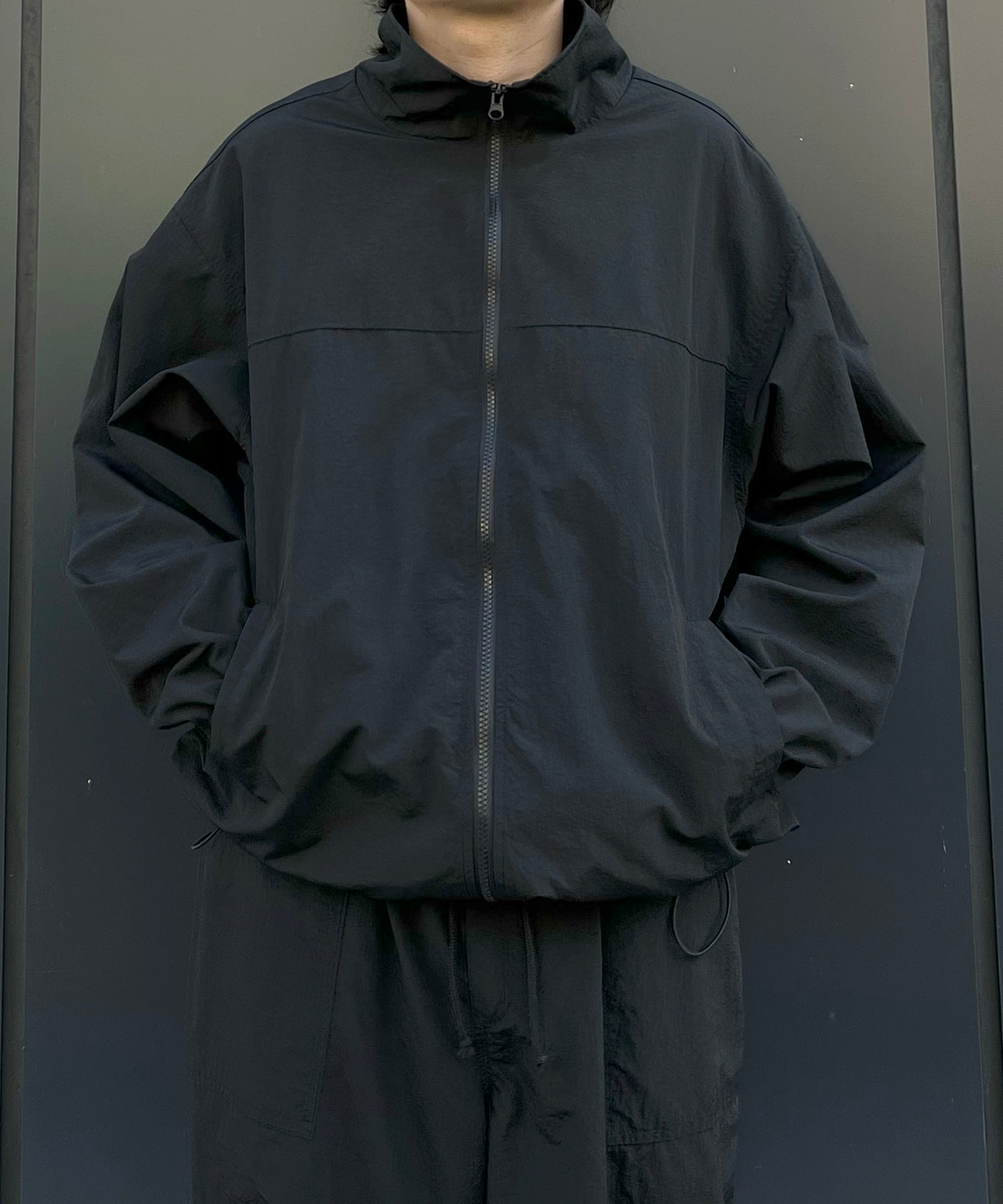 【セットアップ対応】ゴープコア ドロスト ダブルジップブルゾン ナイロンジャケット