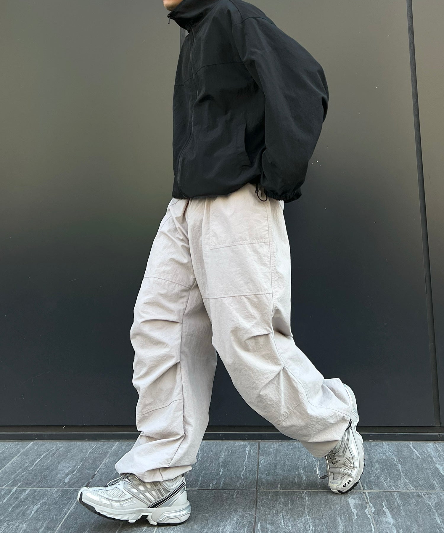 【セットアップ対応】ゴープコア ドロスト ダブルジップブルゾン ナイロンジャケット