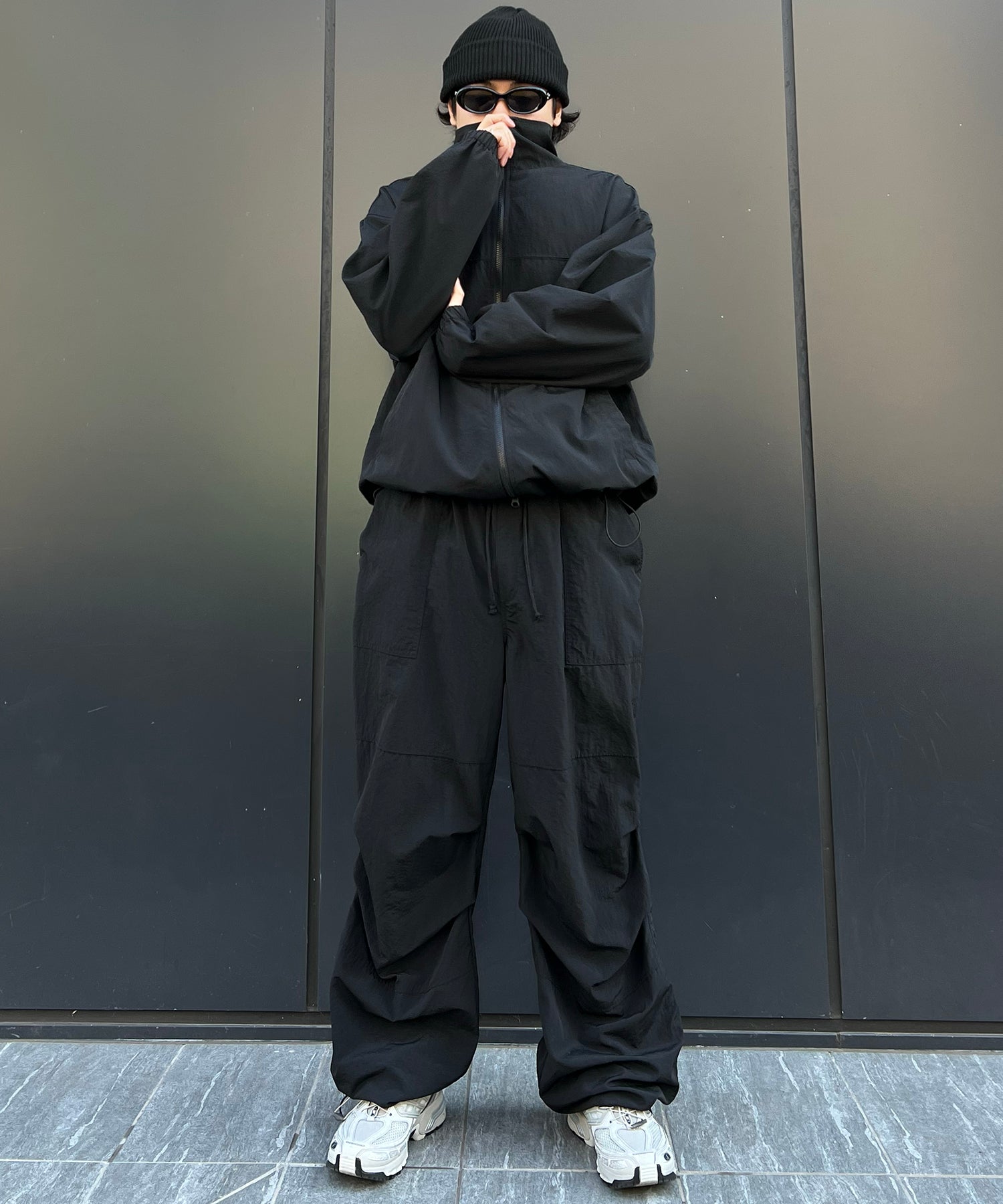 【セットアップ対応】ゴープコア ドロスト ダブルジップブルゾン ナイロンジャケット