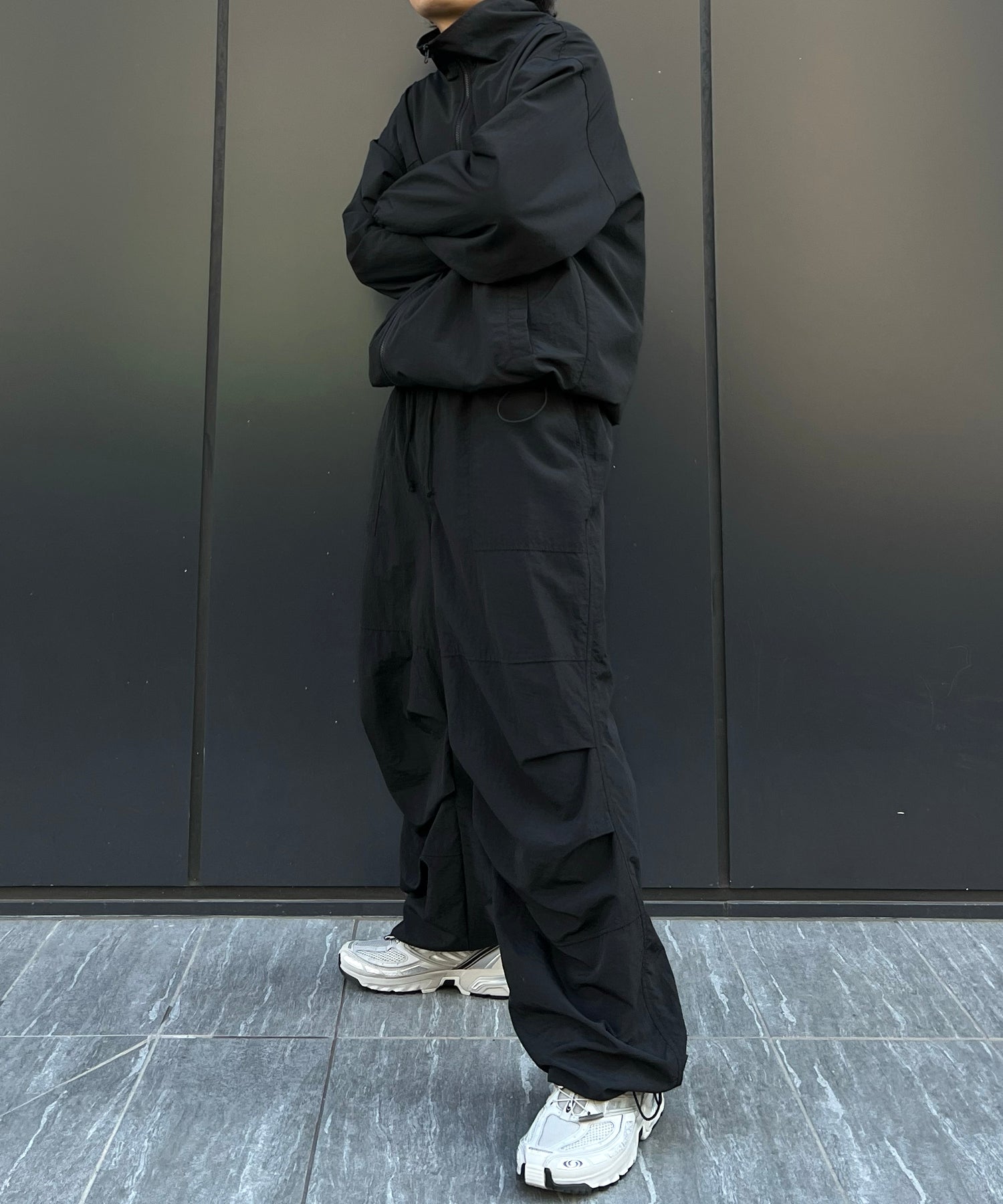 【セットアップ対応】ゴープコア ドロスト ダブルジップブルゾン ナイロンジャケット