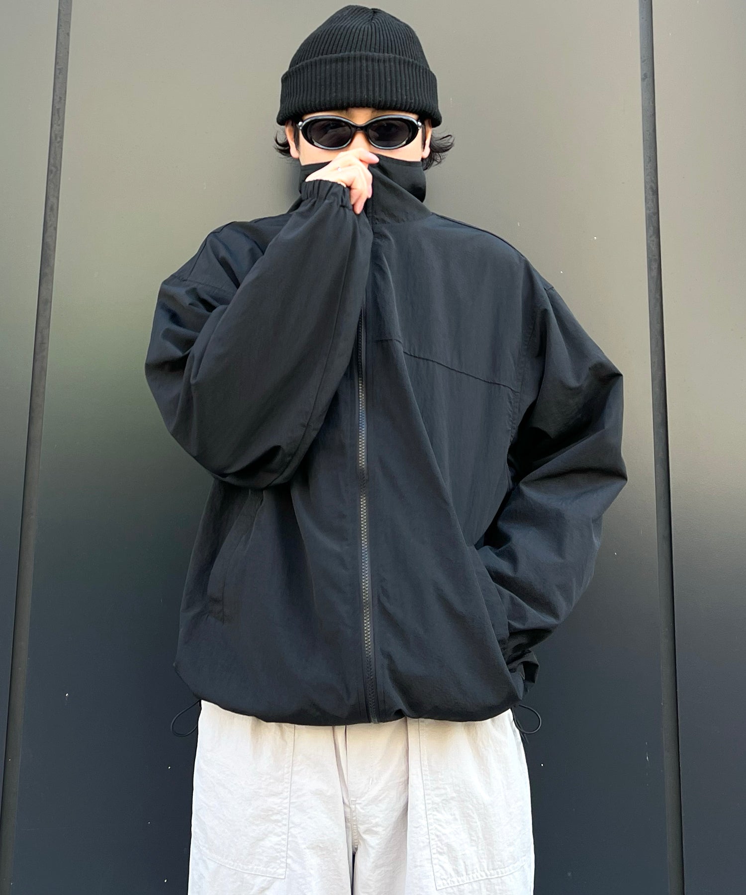 【セットアップ対応】ゴープコア ドロスト ダブルジップブルゾン ナイロンジャケット