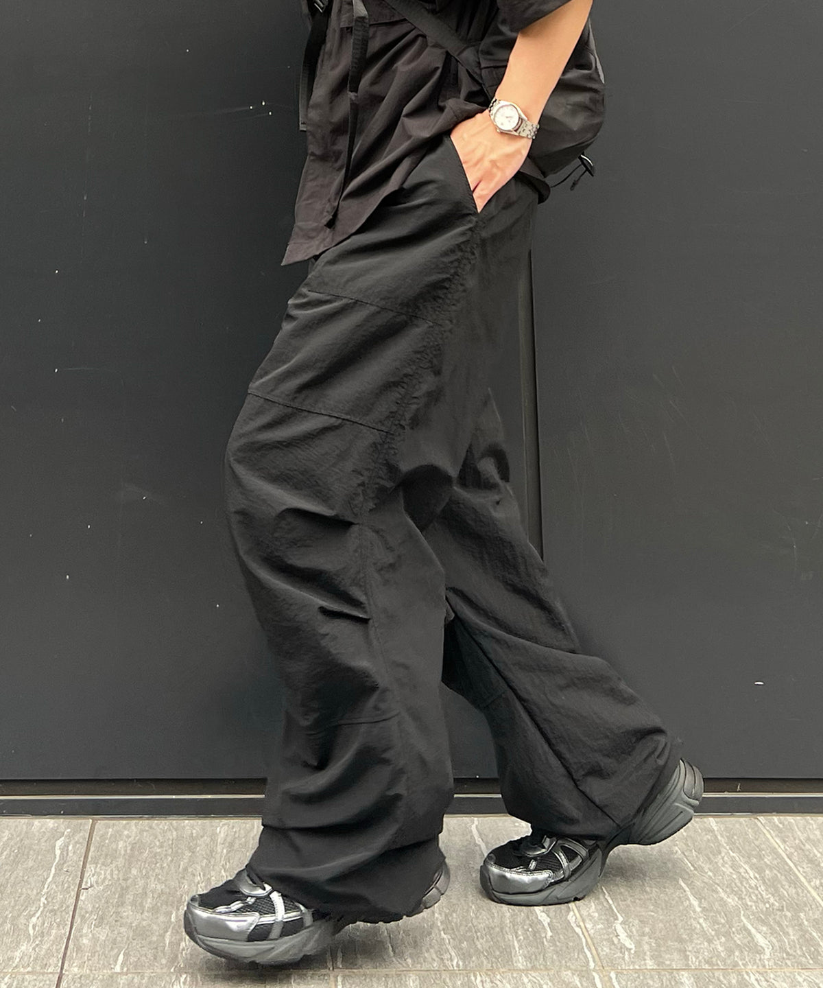 25SS【セットアップ対応】ゴープコア ナイロンパンツ / パラシュートパンツ