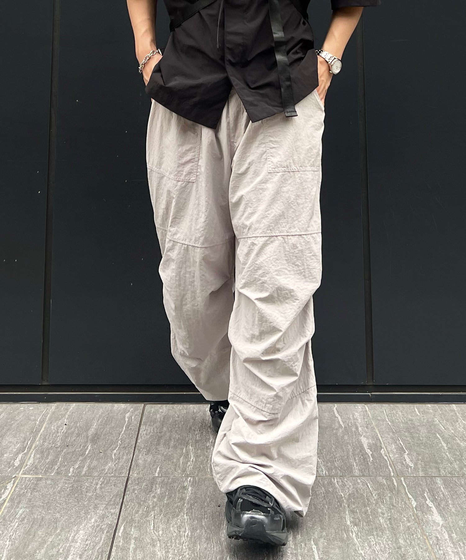 25SS【セットアップ対応】ゴープコア ナイロンパンツ / パラシュートパンツ