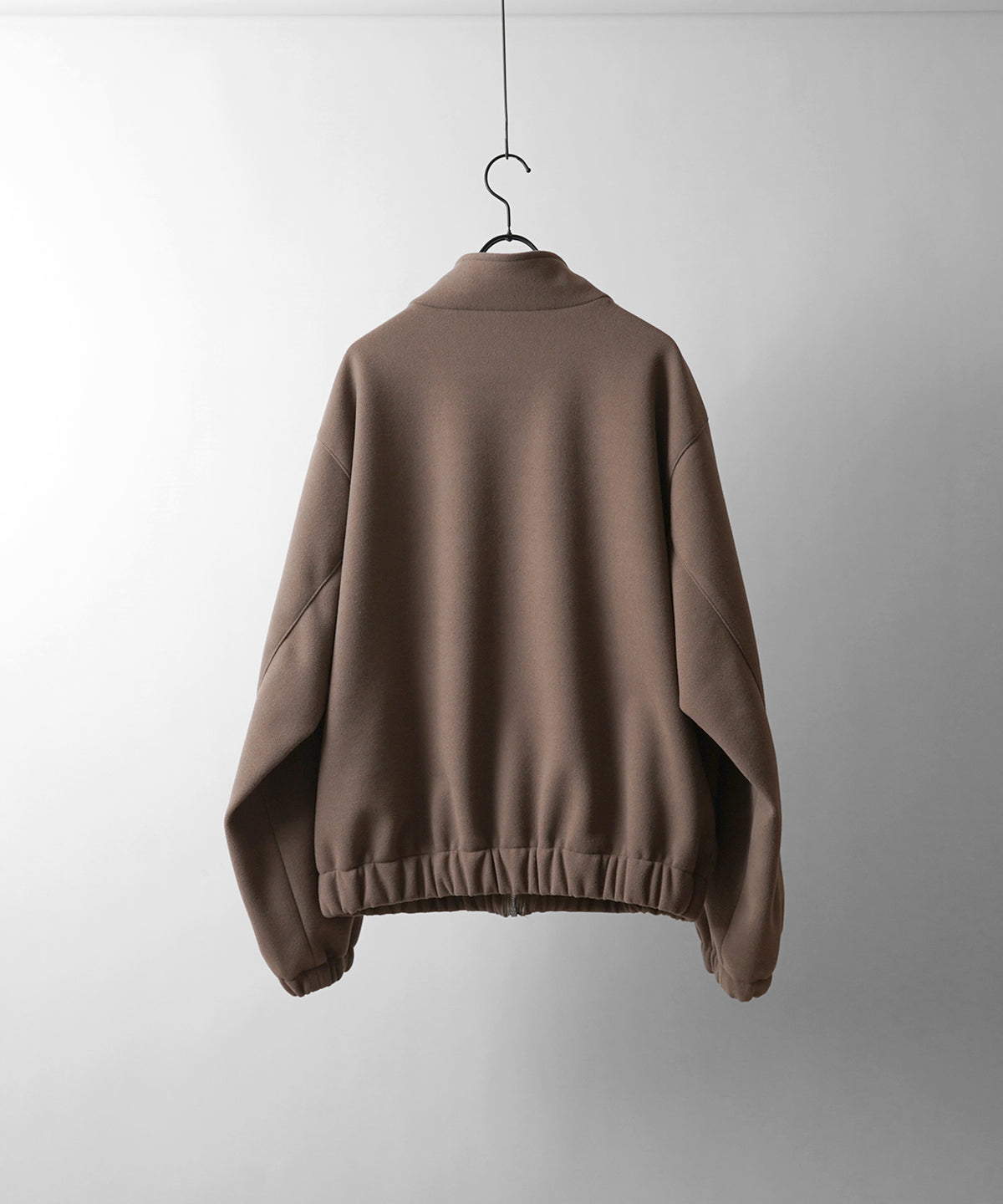 バルーンスリーブ ビッグシルエット メルトンスタンドブルゾン ジャケット