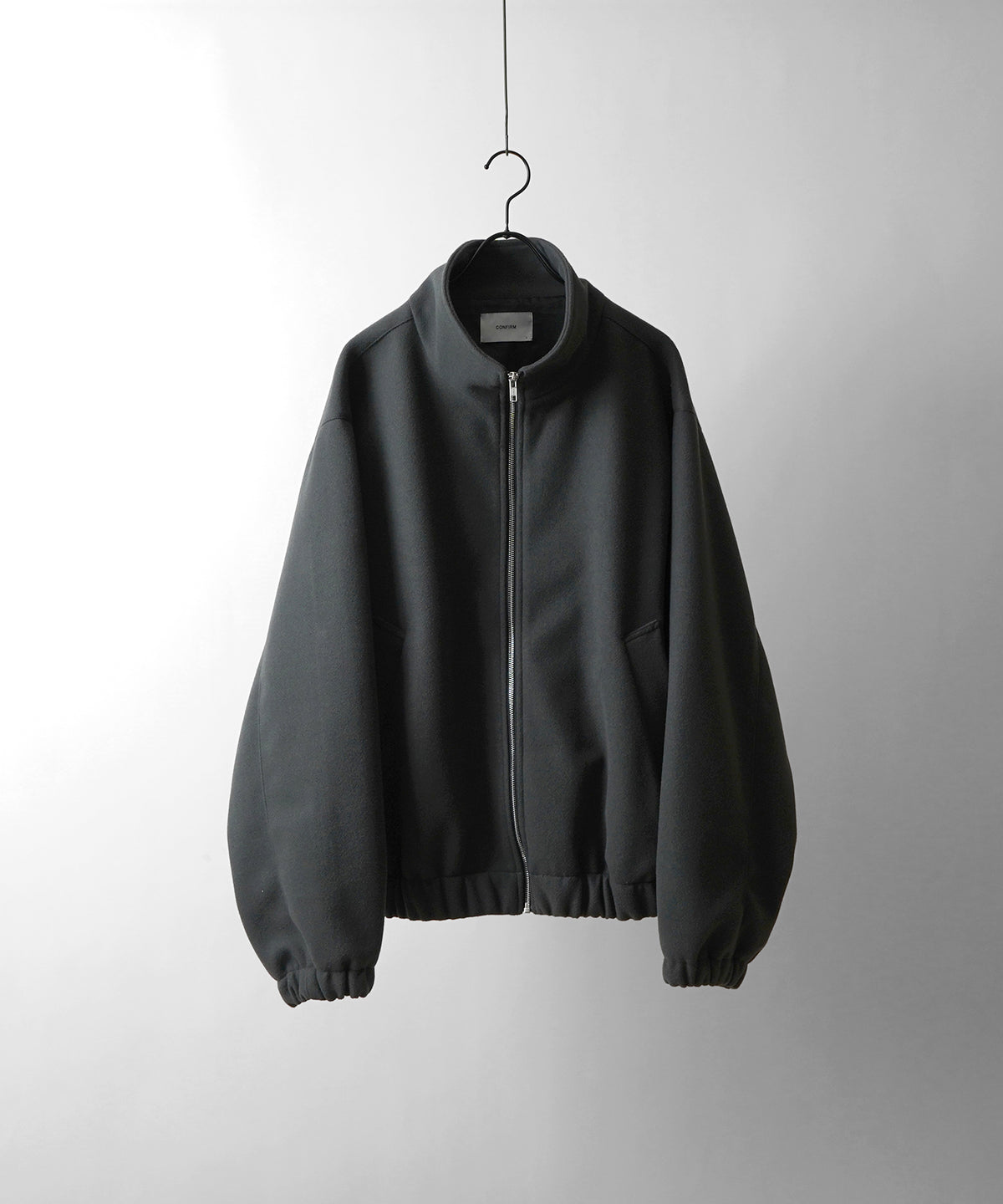 バルーンスリーブ ビッグシルエット メルトンスタンドブルゾン ジャケット