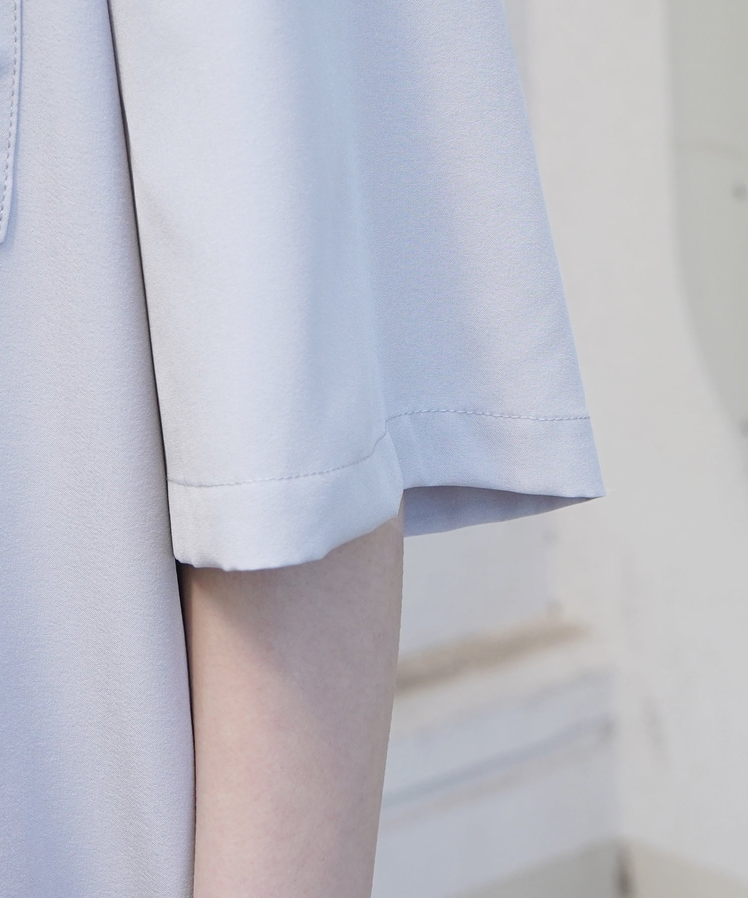 25SS 4WAYストレッチ オープンカラールーズシャツ