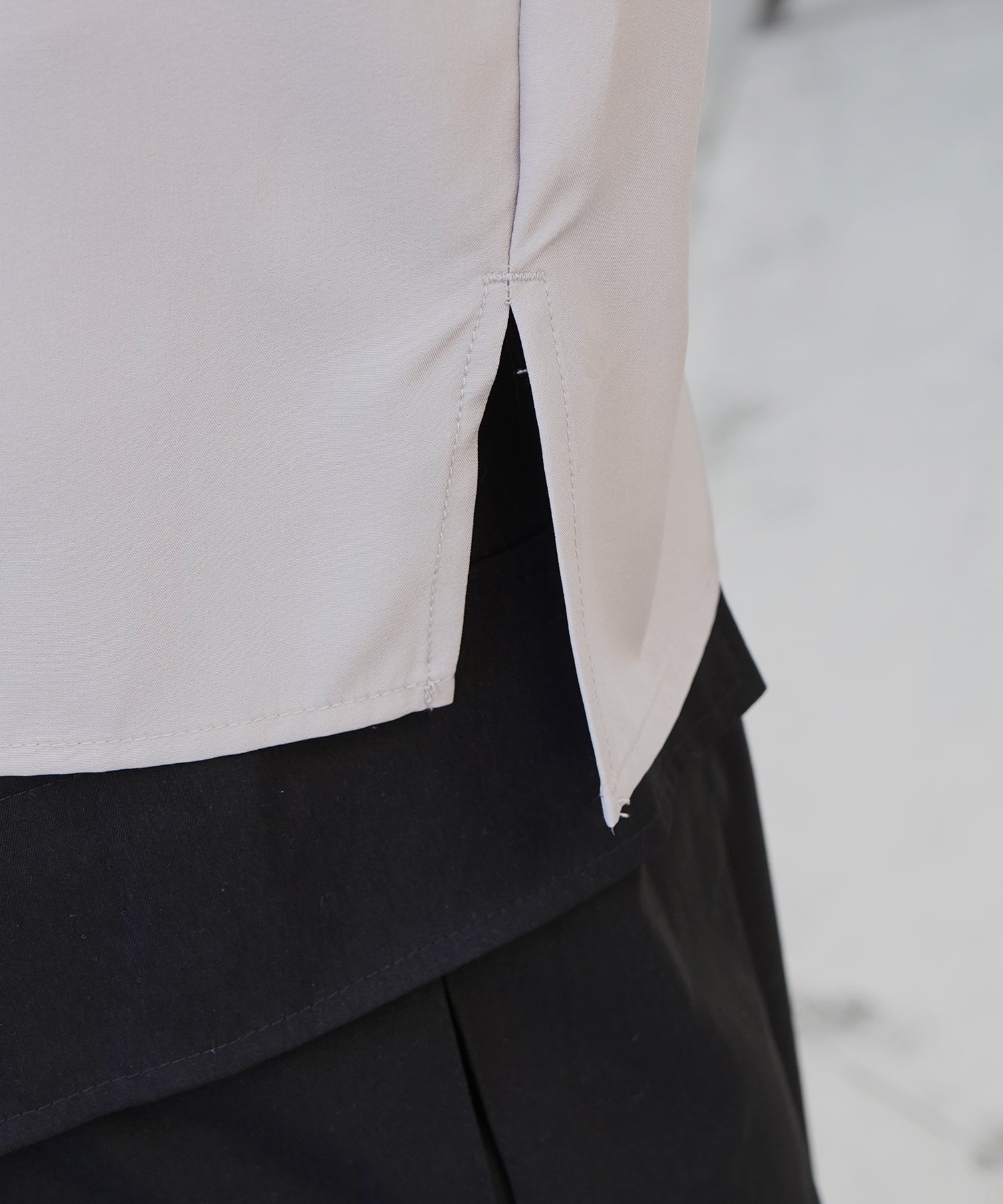 25SS 4WAYストレッチ オープンカラールーズシャツ