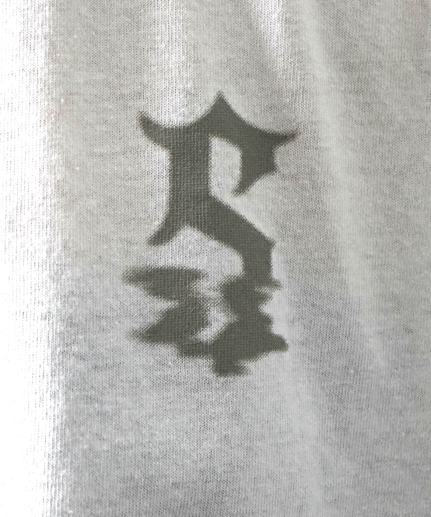 25SS フェードロゴ ボックスシルエット グランジ風 レトロモチーフ バックプリント 半袖Tシャツ