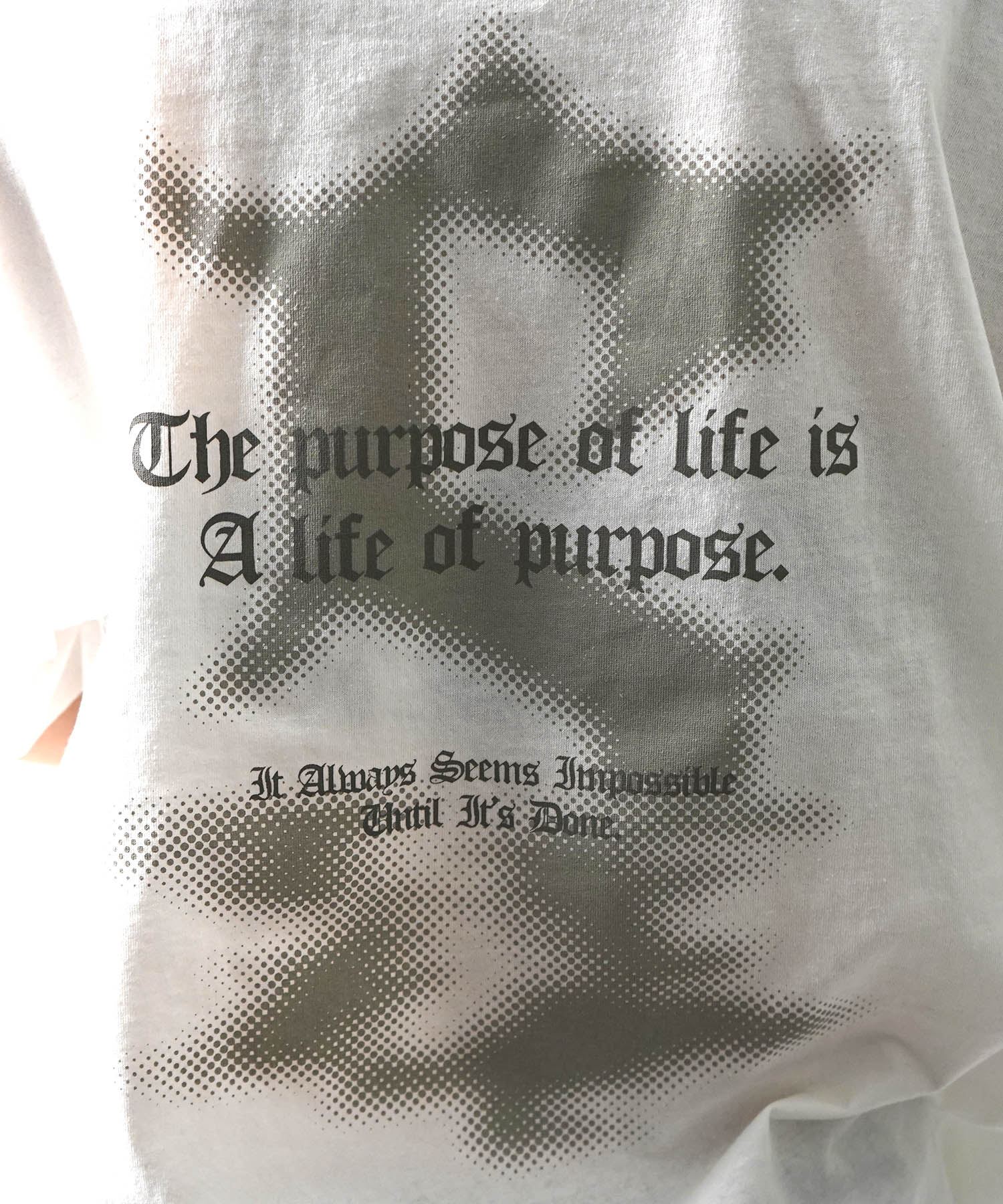 25SS フェードロゴ ボックスシルエット グランジ風 レトロモチーフ バックプリント 半袖Tシャツ