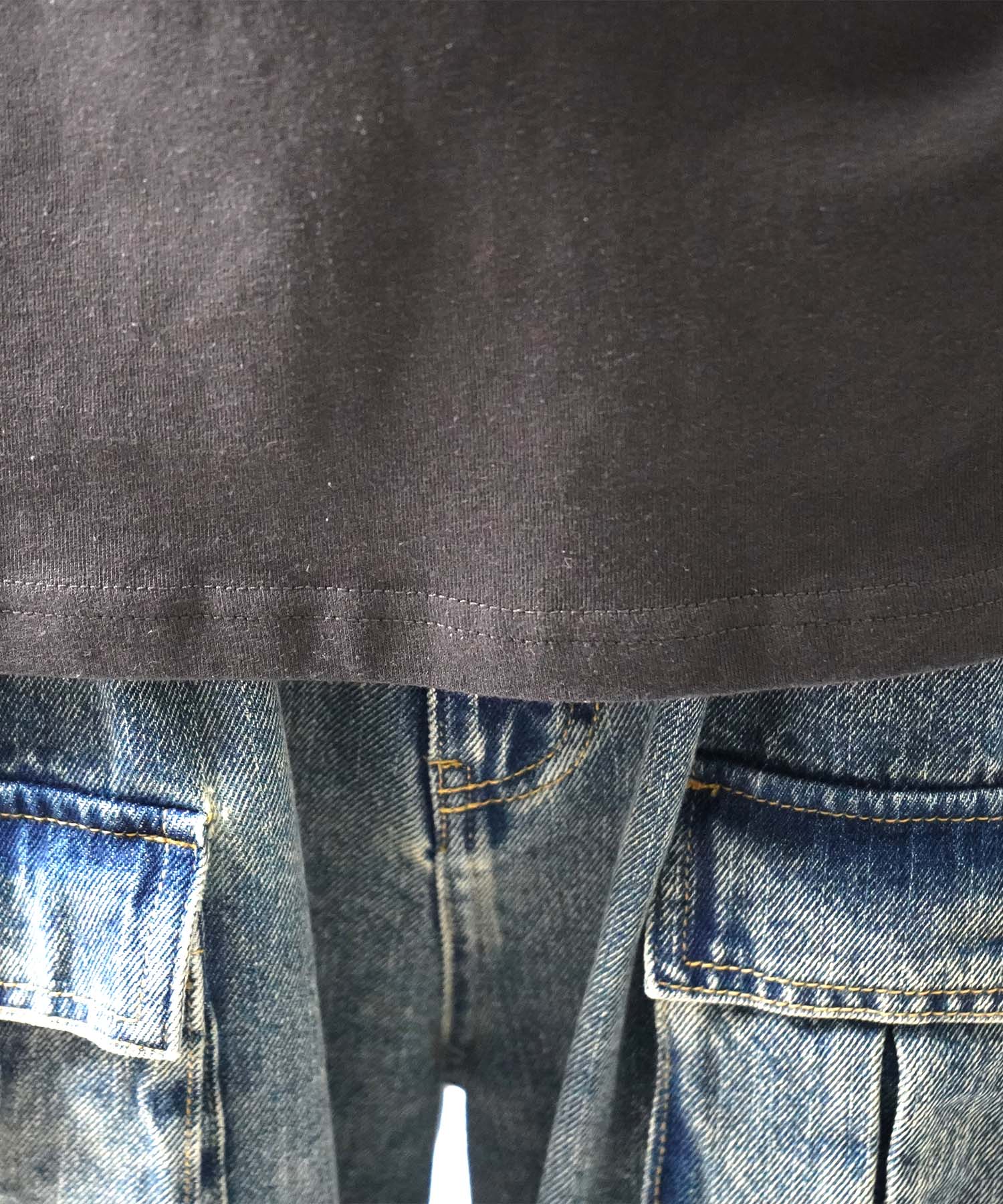 25SS クラウン ボックスシルエット グランジ風 レトロモチーフ バックプリント 半袖Tシャツ