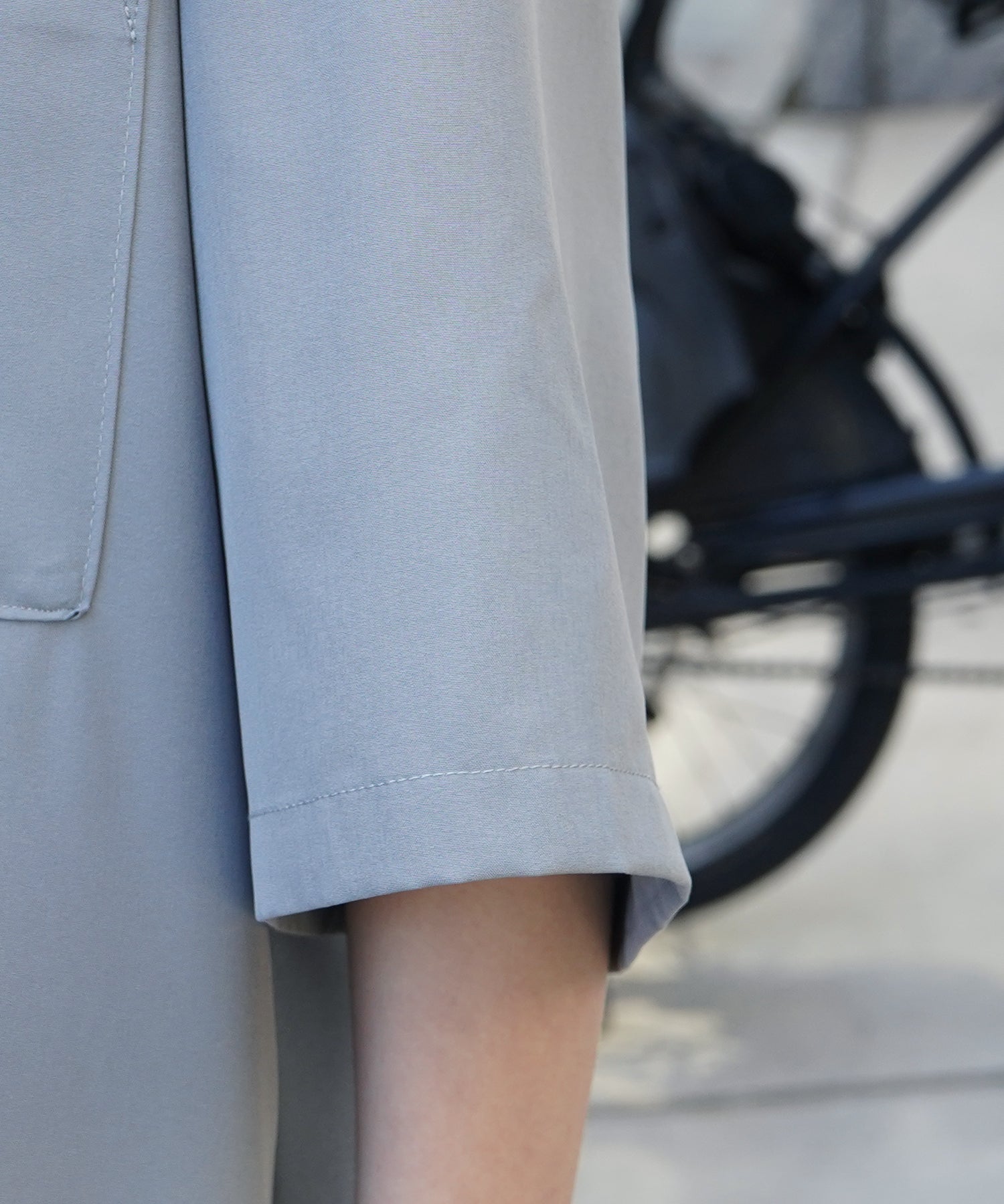 25SS 4WAYストレッチ オープンカラールーズシャツ