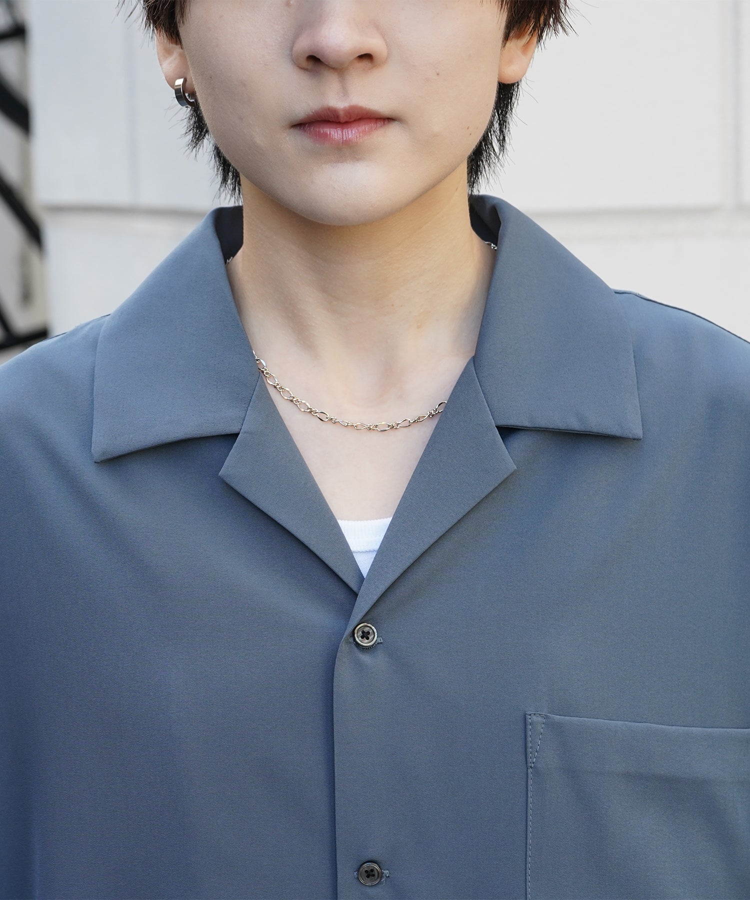 25SS 4WAYストレッチ オープンカラールーズシャツ