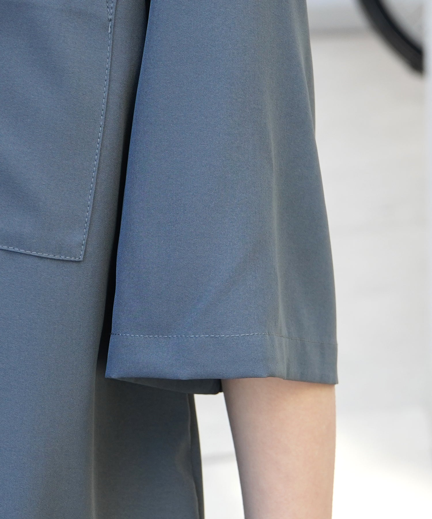 25SS 4WAYストレッチ オープンカラールーズシャツ