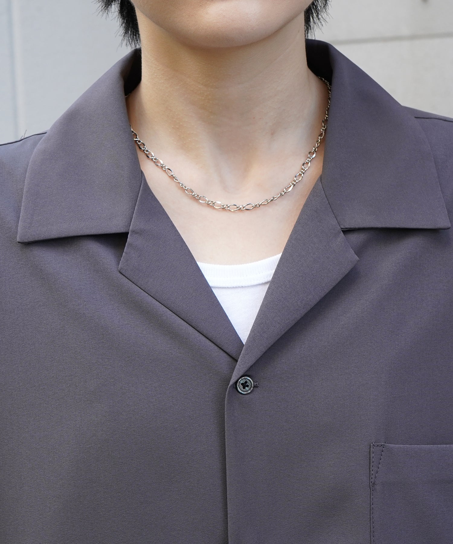 25SS 4WAYストレッチ オープンカラールーズシャツ