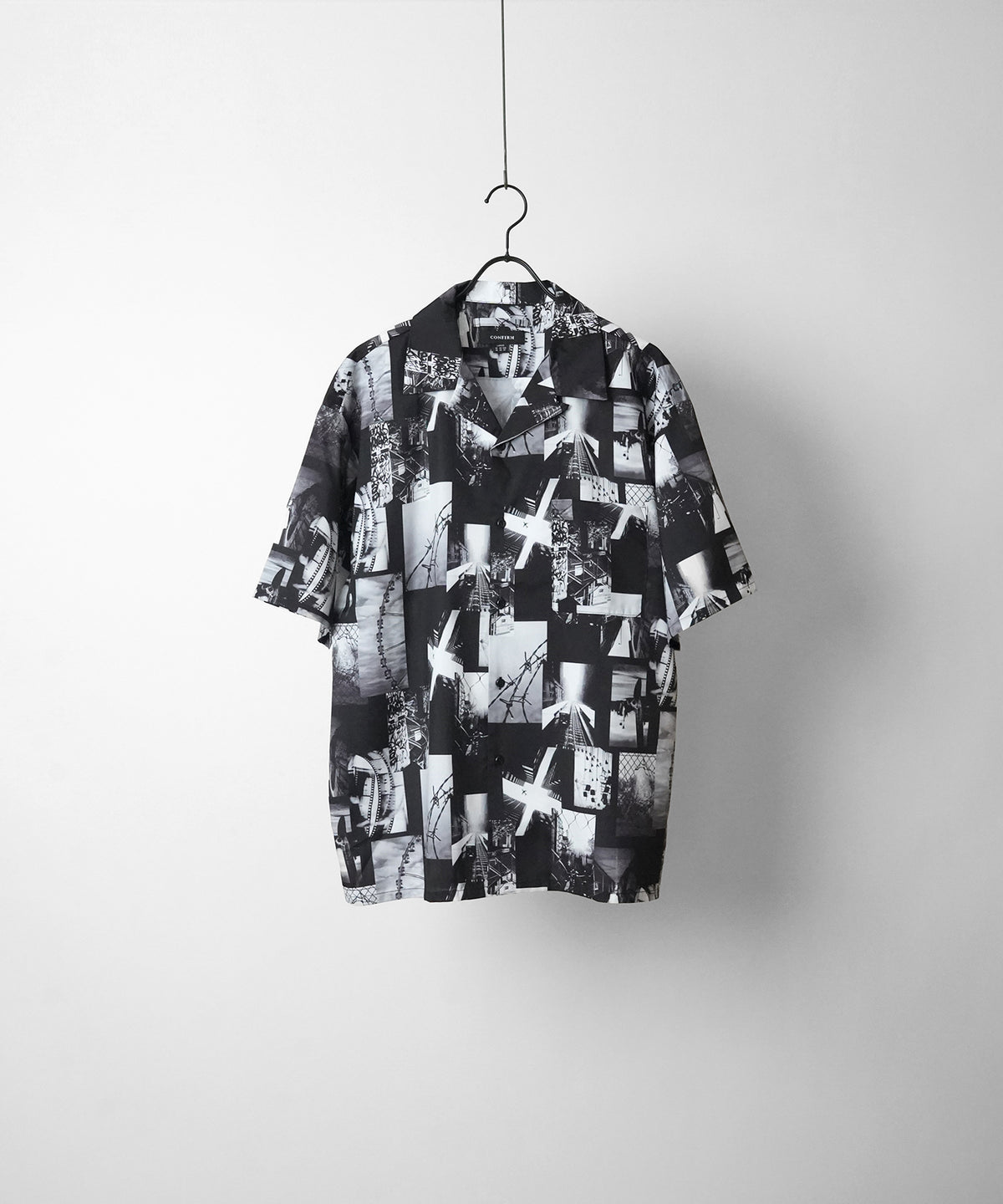 ビッグシルエット オープンカラー総柄半袖シャツ フラワー / 幾何学 25SS