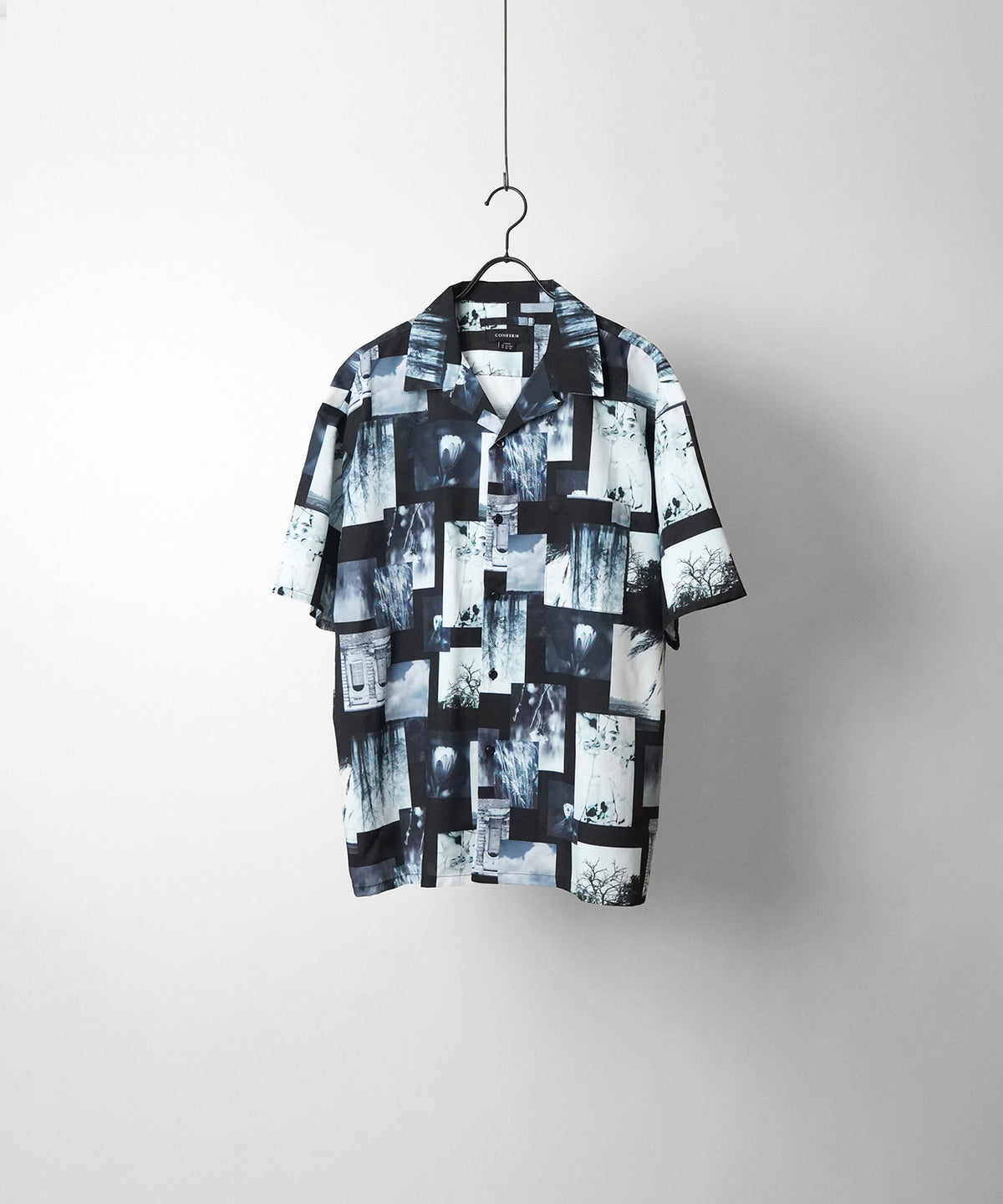 ビッグシルエット オープンカラー総柄半袖シャツ フラワー / 幾何学 25SS