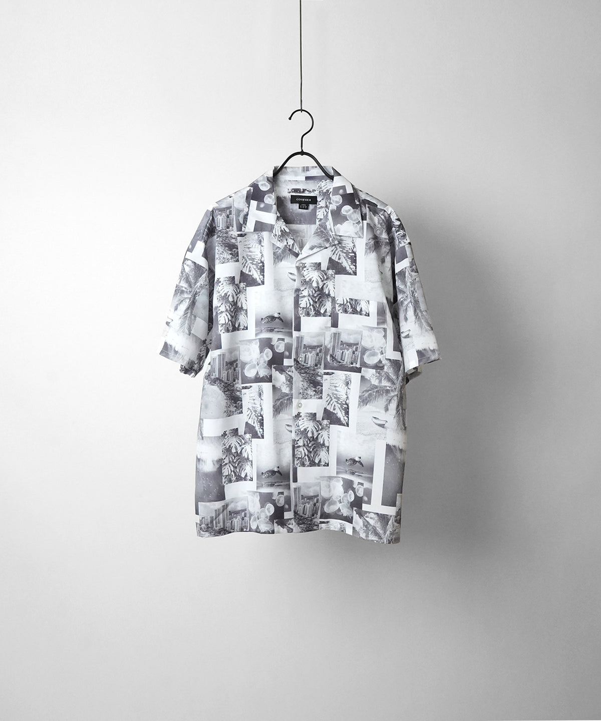 ビッグシルエット オープンカラー総柄半袖シャツ フラワー / 幾何学 25SS