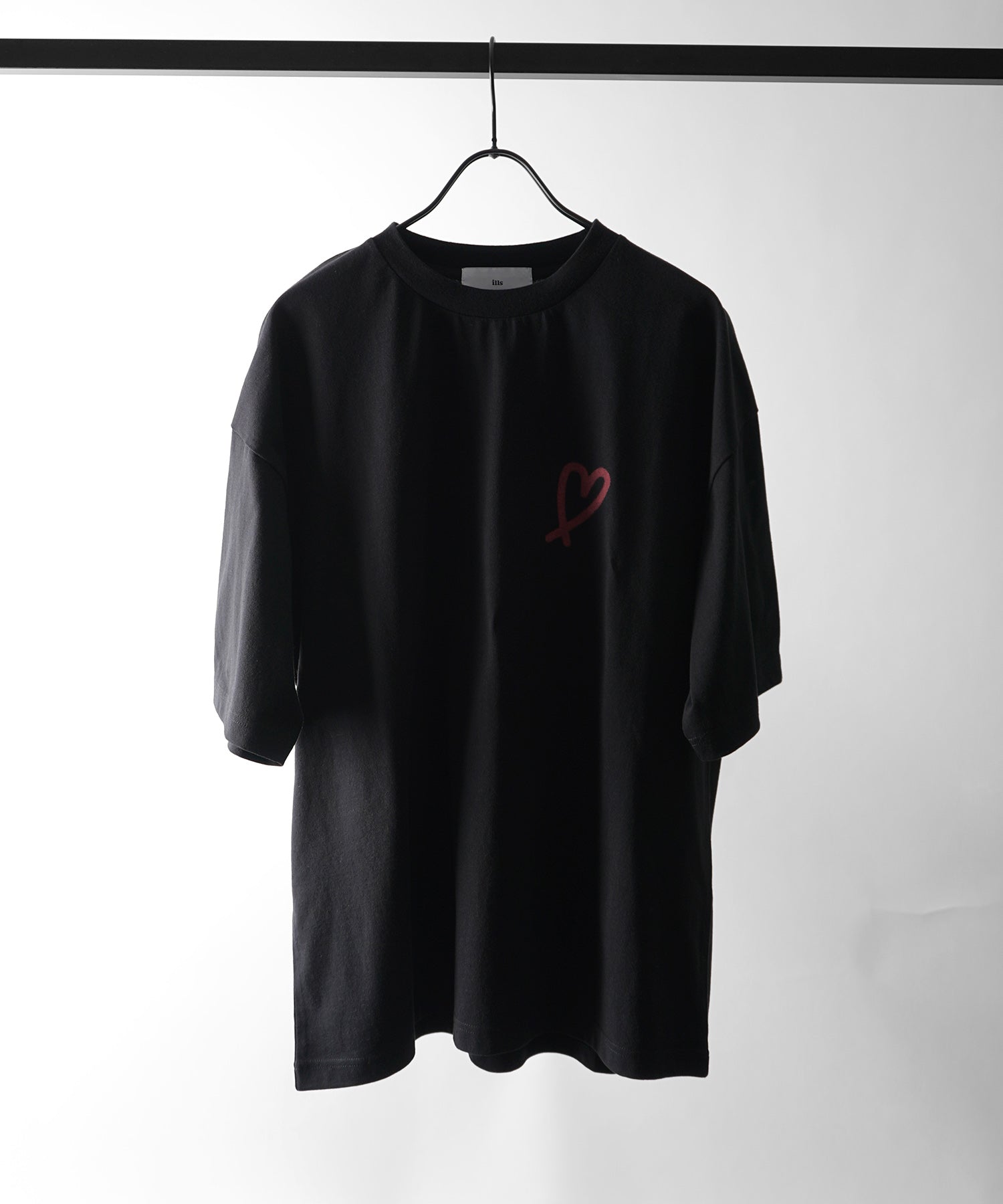 25SS スプレーハート ビッグシルエット バックプリント 半袖Tシャツ ワンポイント