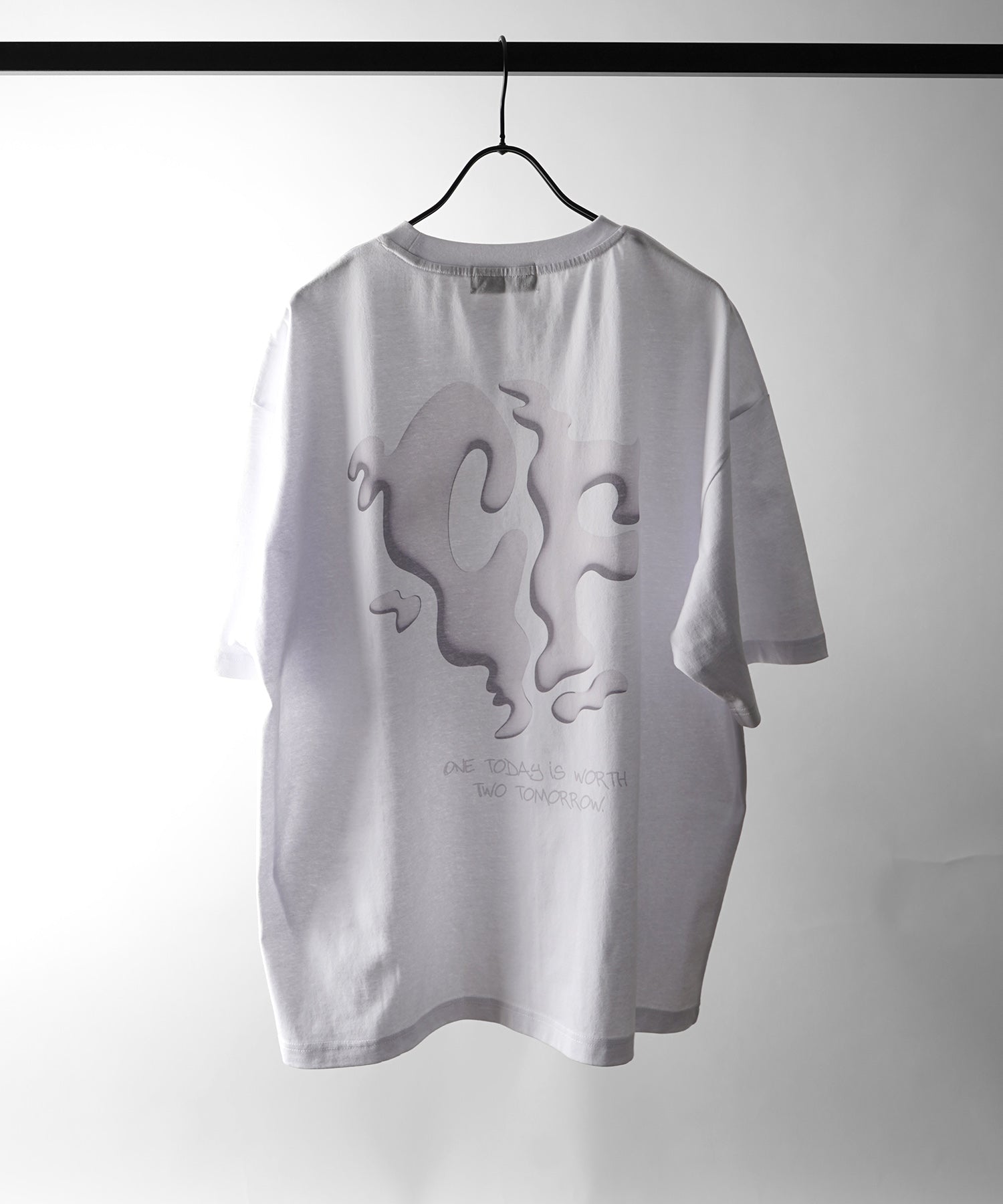 25SS スモークモチーフ ビッグシルエット バックプリント 半袖Tシャツ ワンポイント