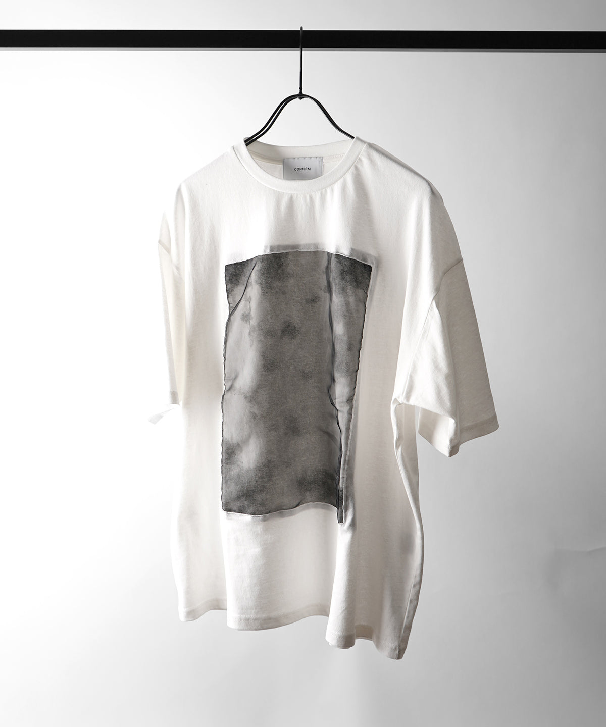 25SS オーガンジー Tee 切替半袖Tシャツ