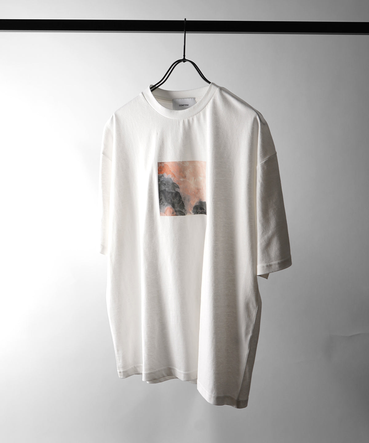 25SS アブストラクト絵画 フロントプリント 半袖Tシャツ