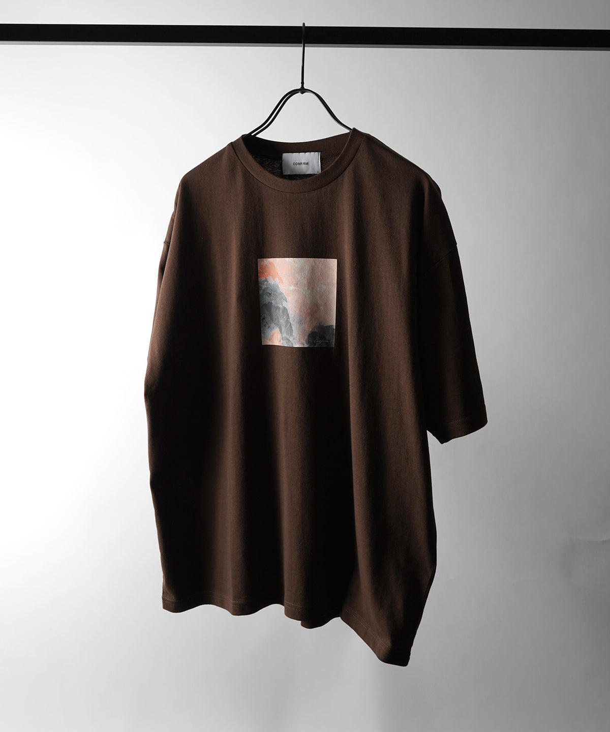 25SS アブストラクト絵画 フロントプリント 半袖Tシャツ