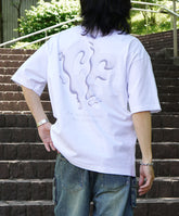 25SS スモークモチーフ ビッグシルエット バックプリント 半袖Tシャツ ワンポイント