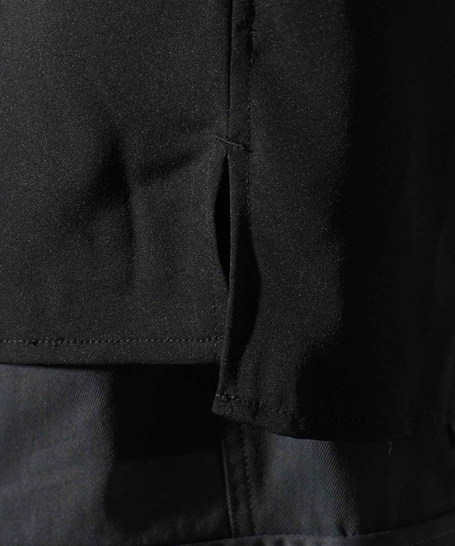 ビッグシルエット メタルボタン ドレープとろみ オープンカラー半袖シャツ