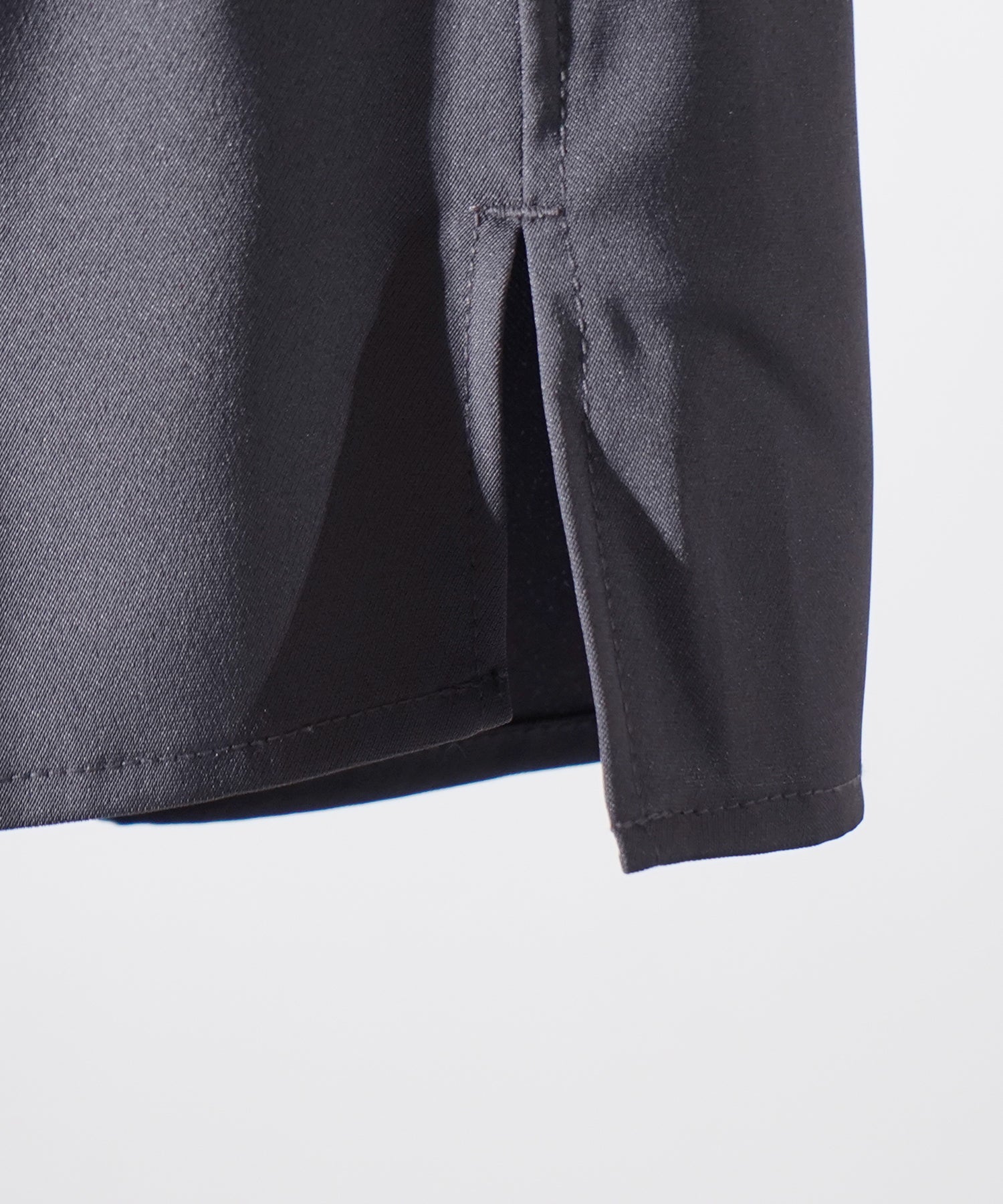 ビッグシルエット メタルボタン ドレープとろみ オープンカラー半袖シャツ