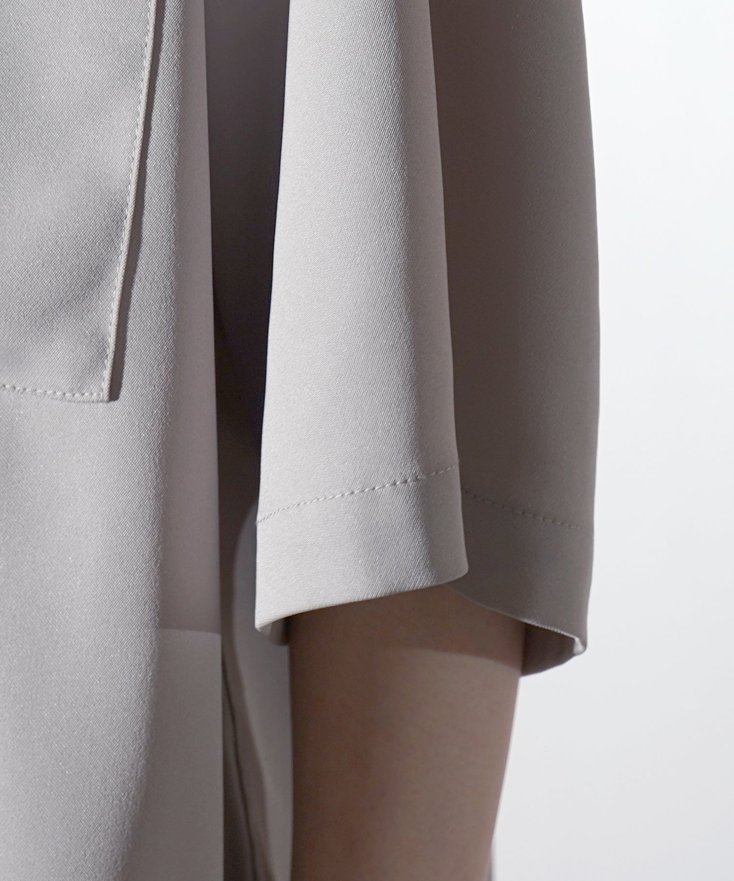 ビッグシルエット メタルボタン ドレープとろみ オープンカラー半袖シャツ