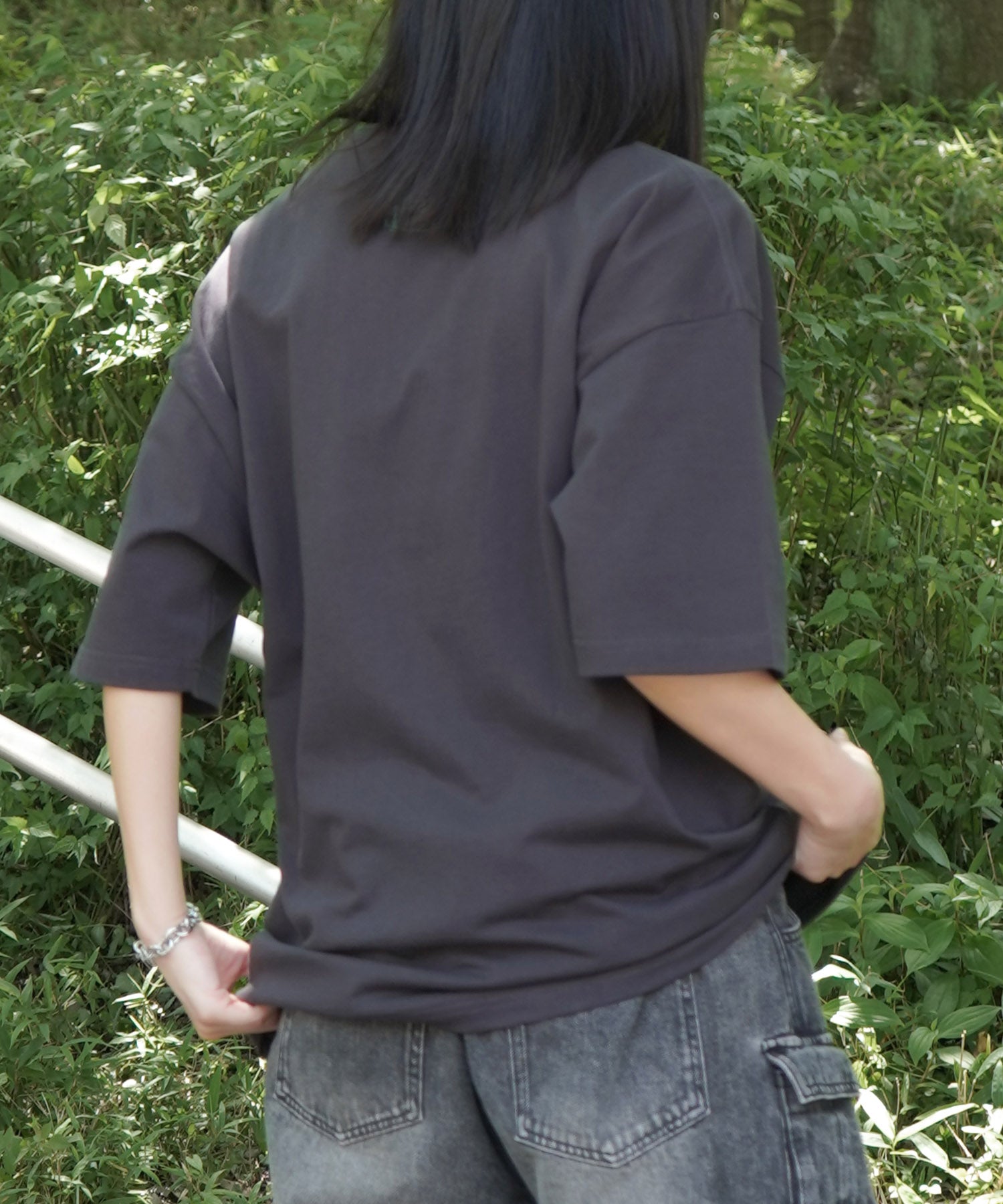 25SS ビッグシルエット 缶詰風イラストプリント 半袖Tシャツ