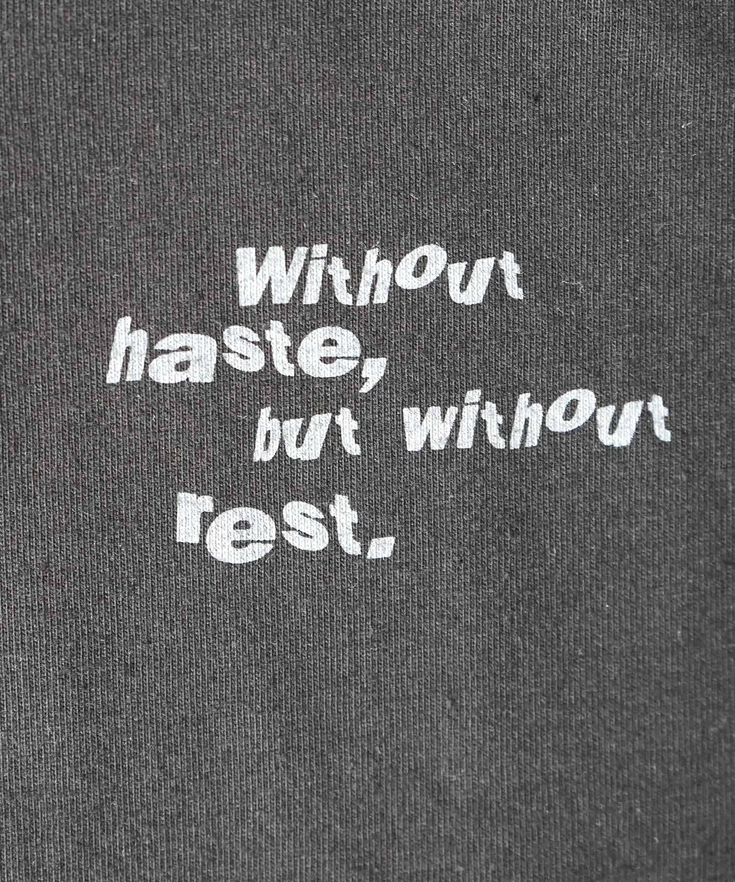 25SS ビッグシルエット プレーティング グラフィック プリント 半袖Tシャツ